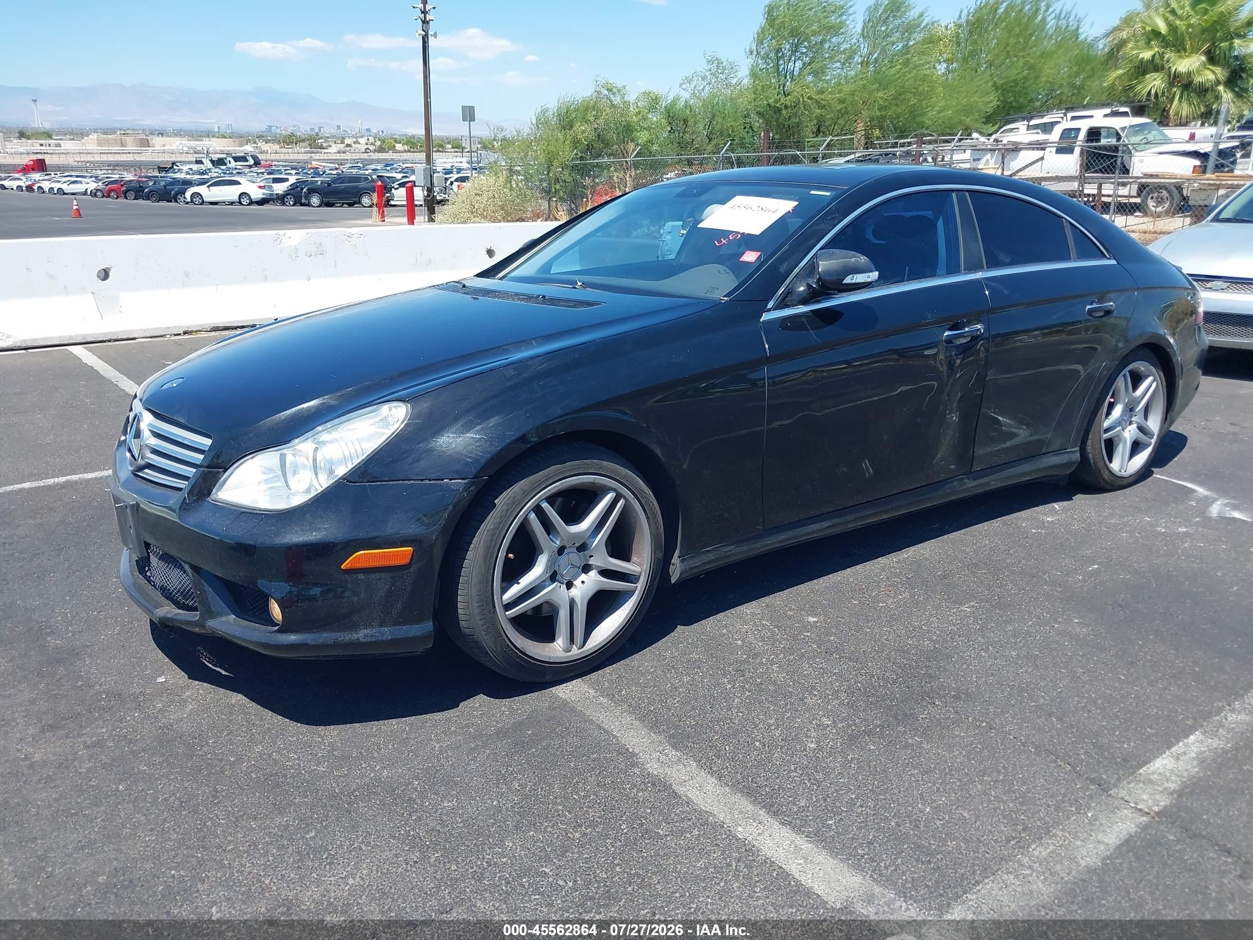 2006 Mercedes-benz Cls 500   Black vin: WDDDJ75X96A021306