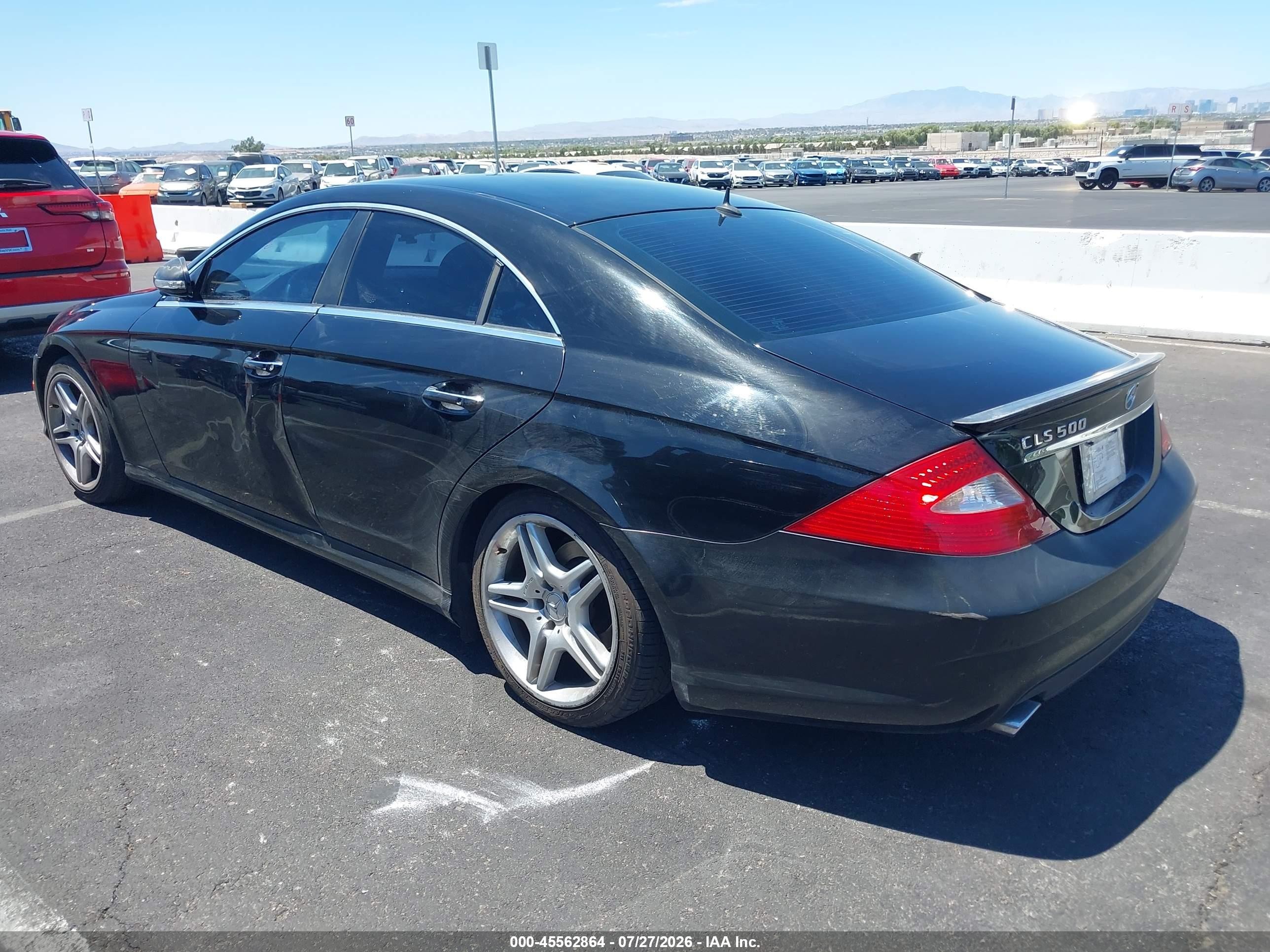 2006 Mercedes-benz Cls 500   Black vin: WDDDJ75X96A021306
