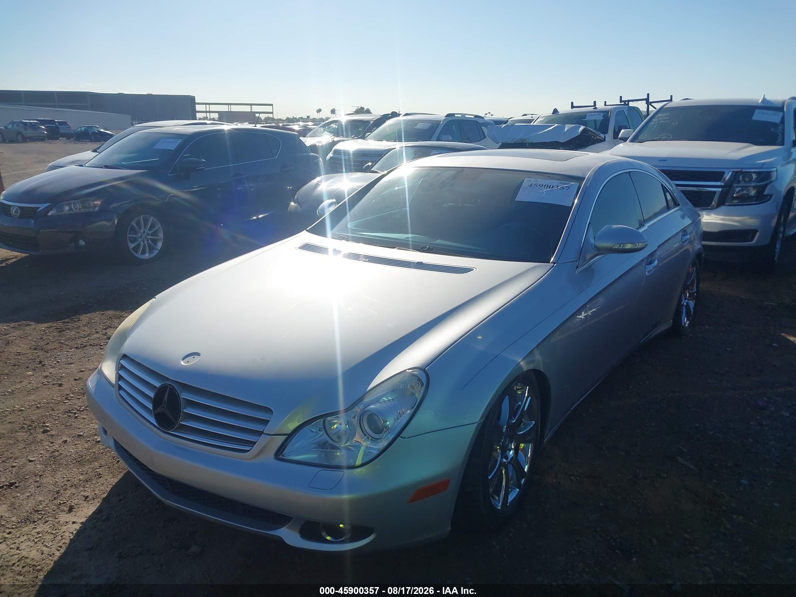 2006 Mercedes-benz Cls 500 Silver vin: WDDDJ75X96A060445