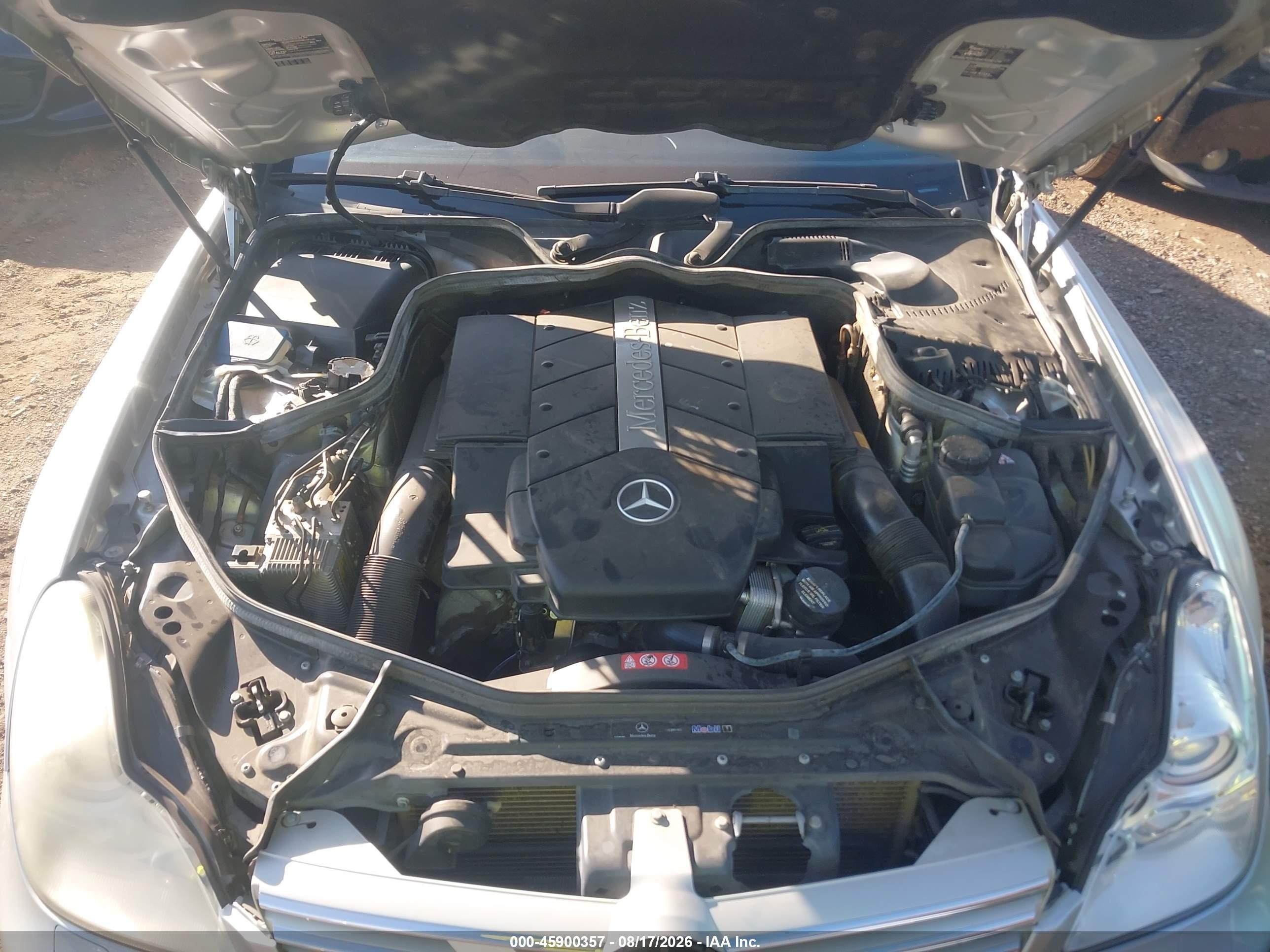 2006 Mercedes-benz Cls 500 Silver vin: WDDDJ75X96A060445