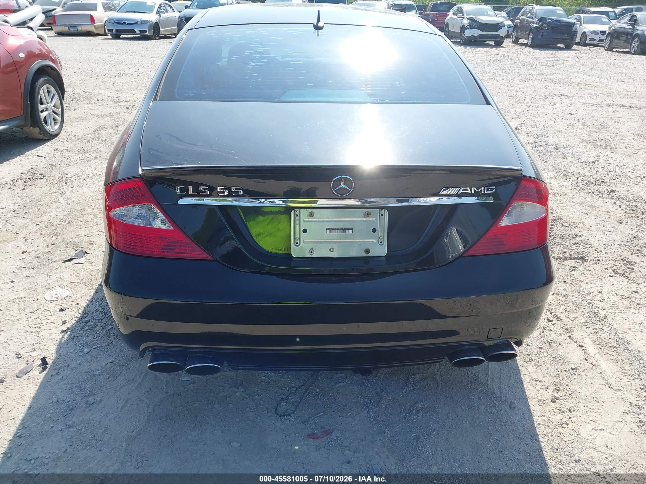2006 Mercedes-benz Cls 55 Amg   Черный vin: WDDDJ76X06A060218