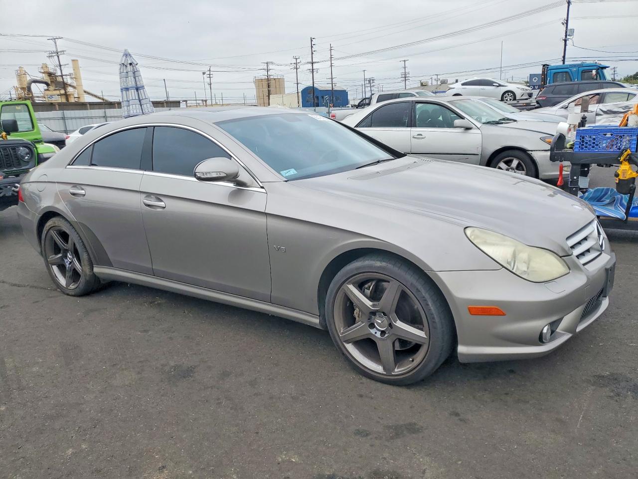 2006 Mercedes-benz Cls 55 Amg Beige vin: WDDDJ76X16A014638