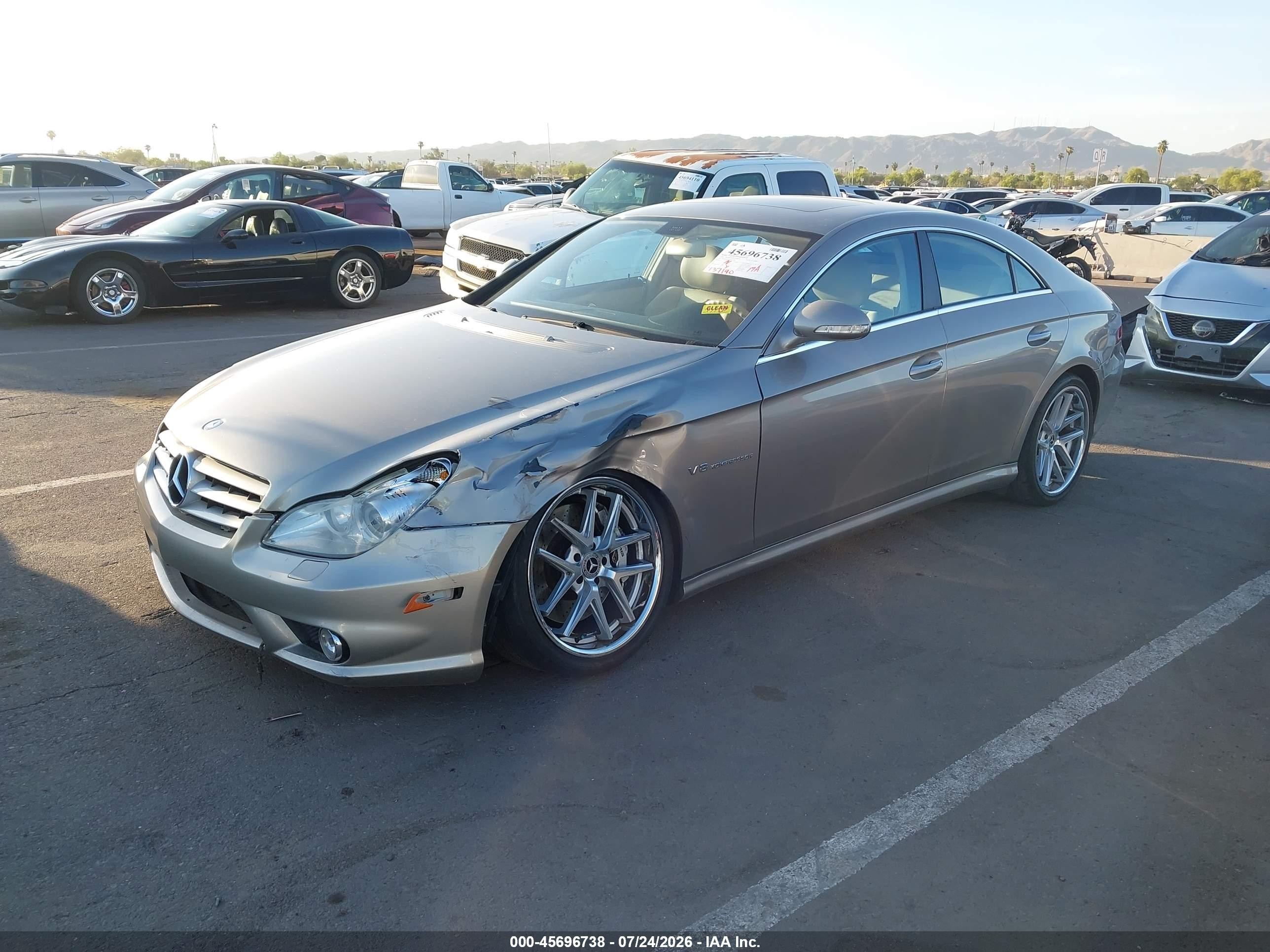 2006 Mercedes-benz Cls 55 Amg   Beige vin: WDDDJ76X16A070465