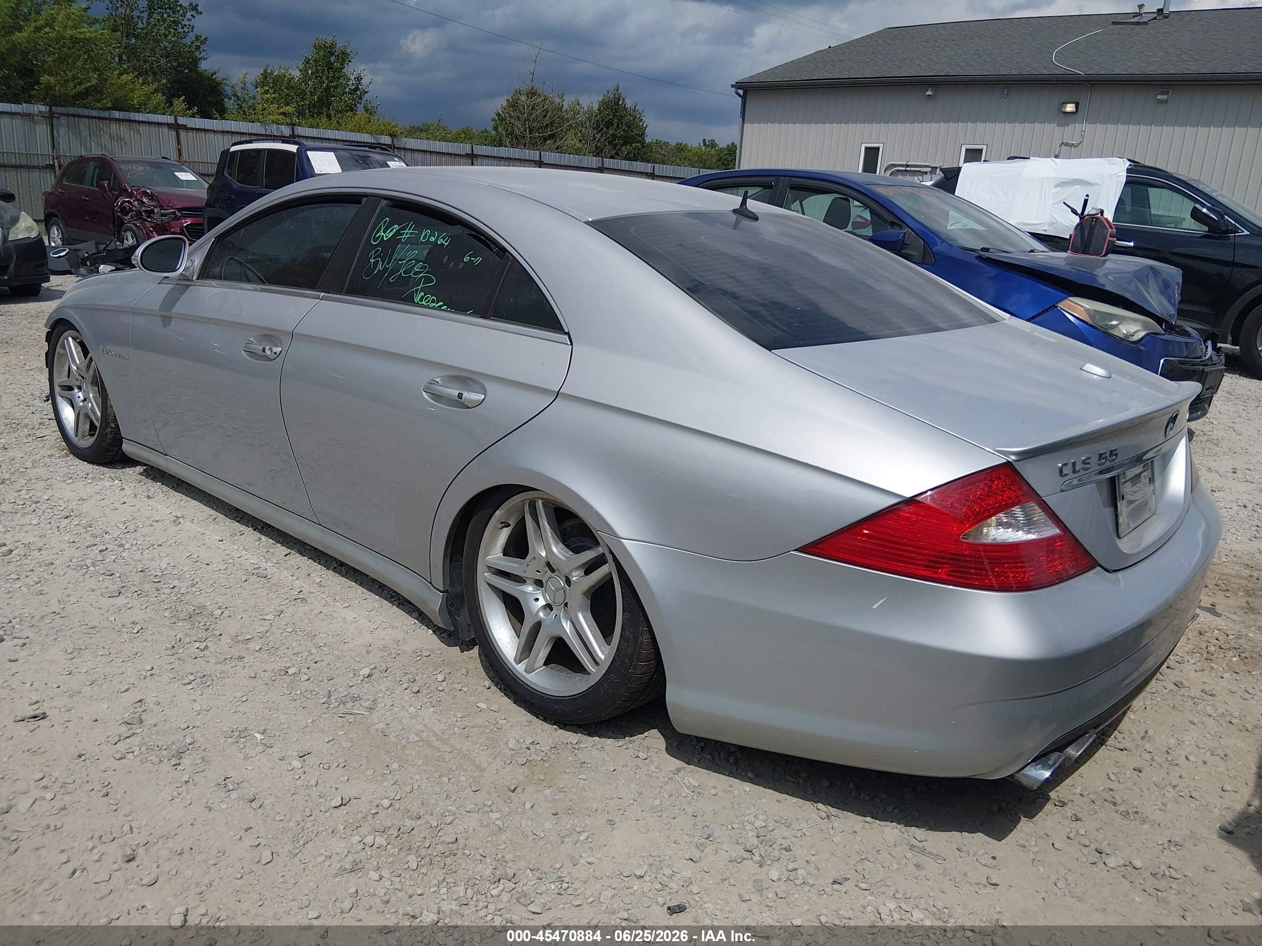 2006 Mercedes-benz Cls 55 Amg   Silver vin: WDDDJ76X46A031577