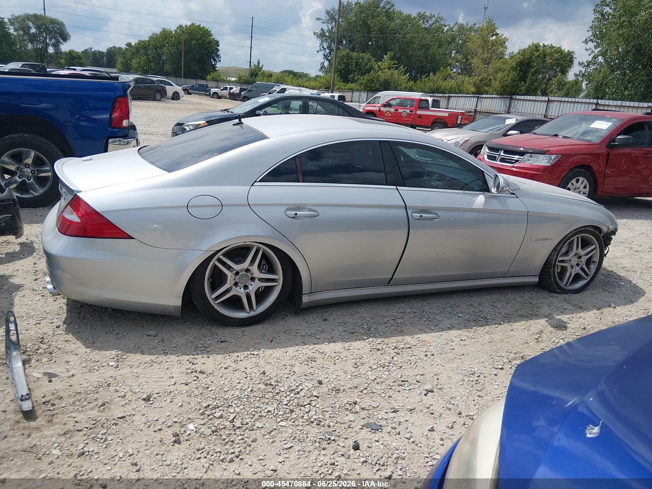 2006 Mercedes-benz Cls 55 Amg   Silver vin: WDDDJ76X46A031577