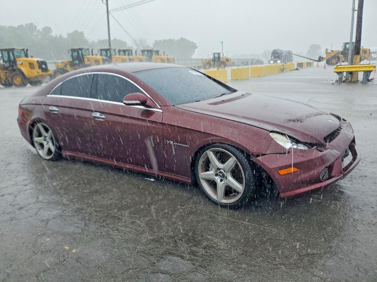 2006 Mercedes-benz Cls 55 Amg Burgundy vin: WDDDJ76X76A048132