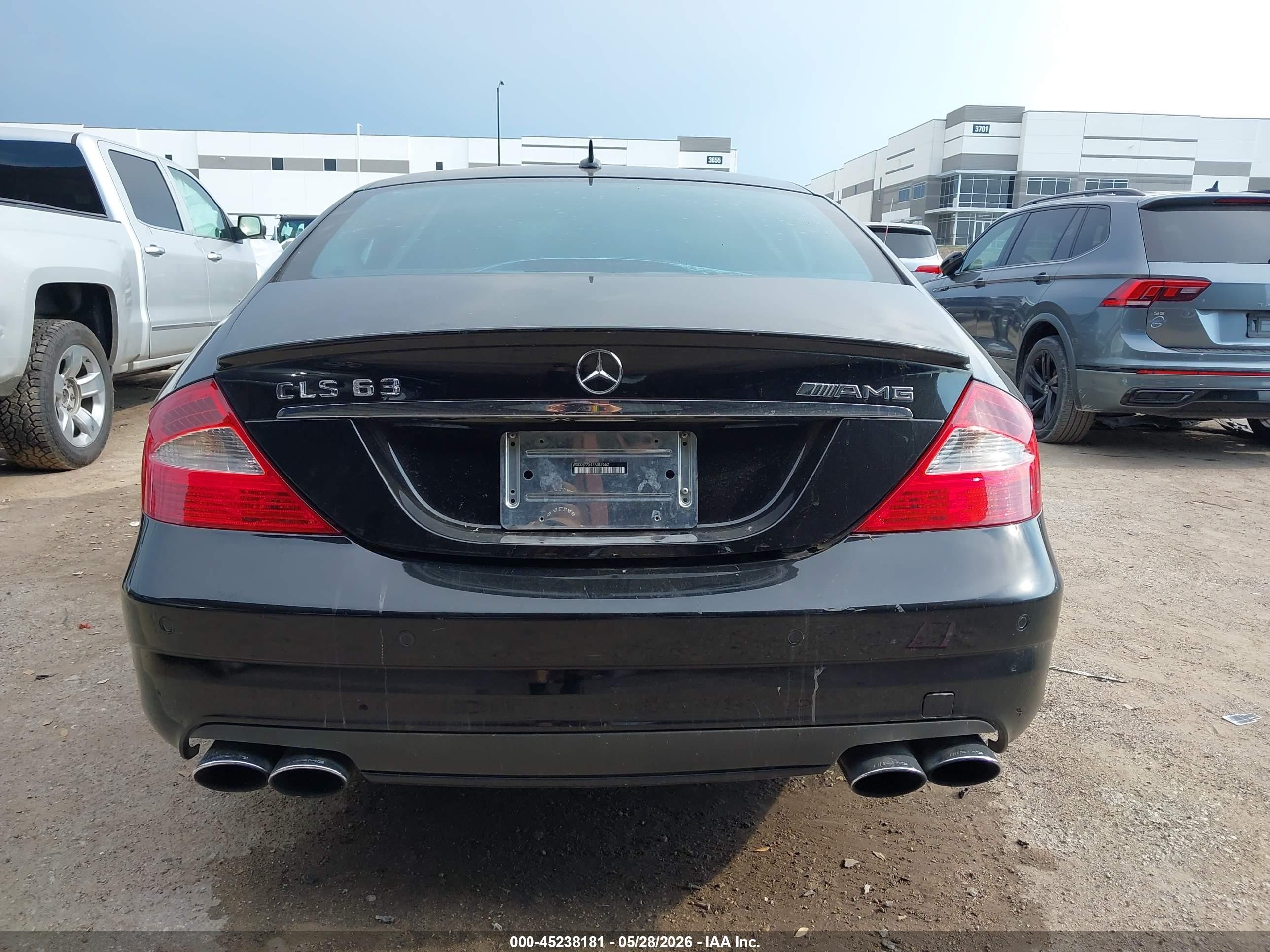 2007 Mercedes-benz Cls 63 Amg   Black vin: WDDDJ77X47A087552
