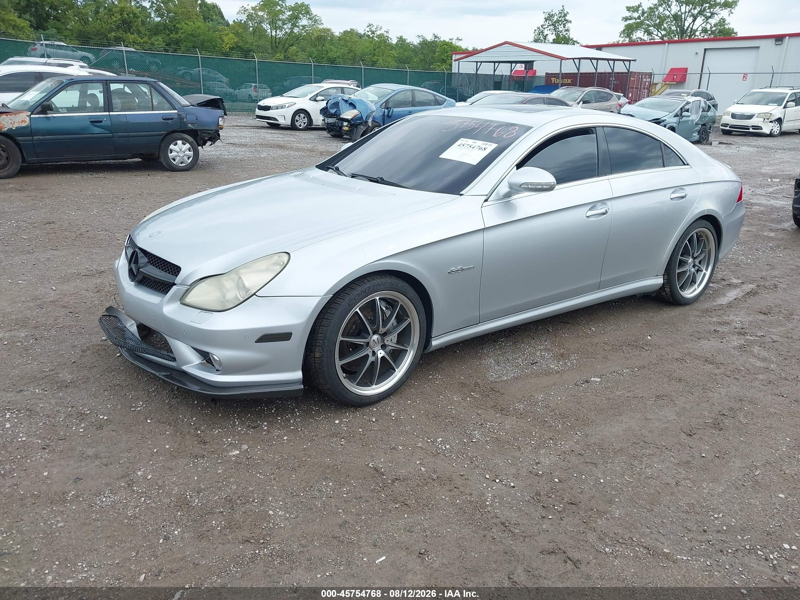 2007 Mercedes-benz Cls 63 Amg Silver vin: WDDDJ77X97A099664