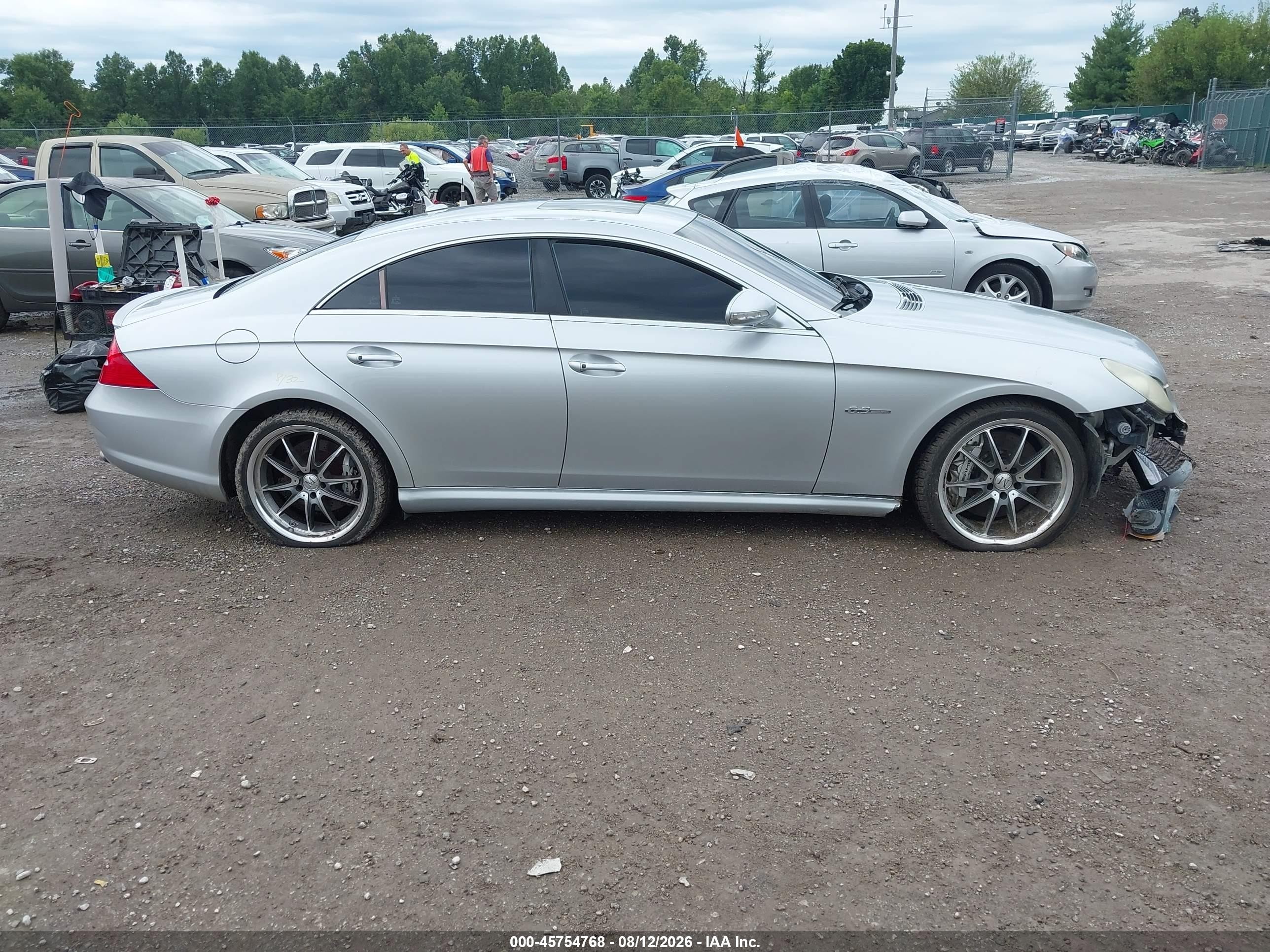 2007 Mercedes-benz Cls 63 Amg Silver vin: WDDDJ77X97A099664