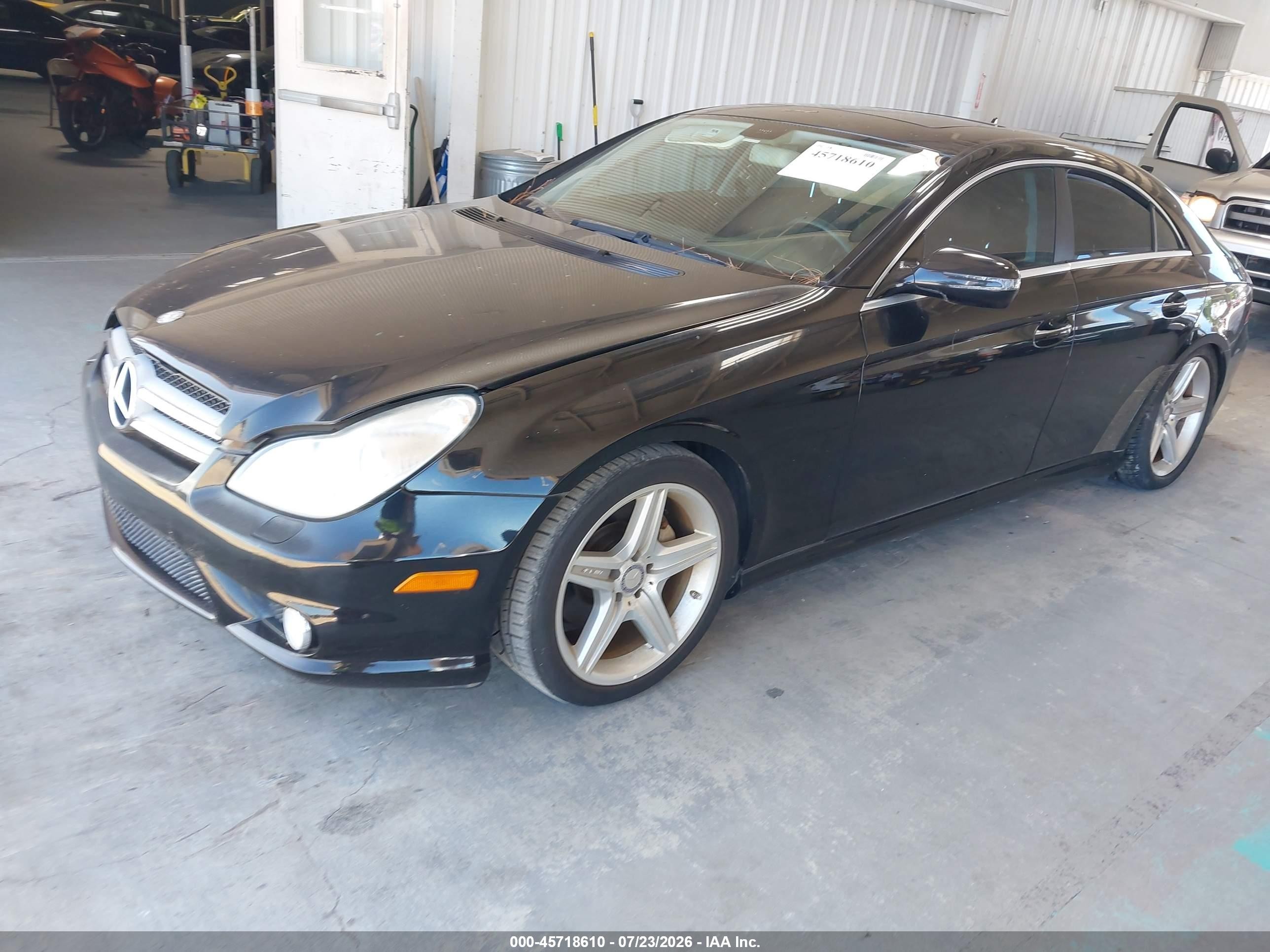 2011 Mercedes-benz Cls 550 Black vin: WDDDJ7CB1BA167703