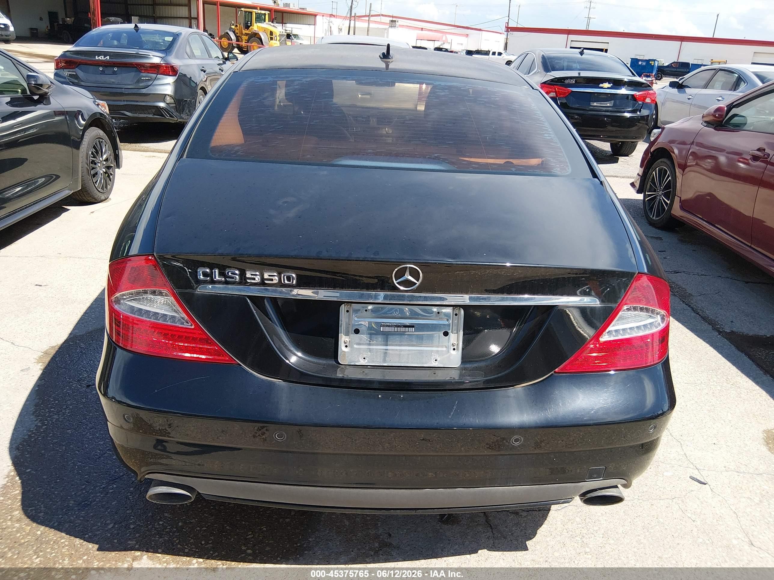 2011 Mercedes-benz Cls 550   Black vin: WDDDJ7CB3BA171736
