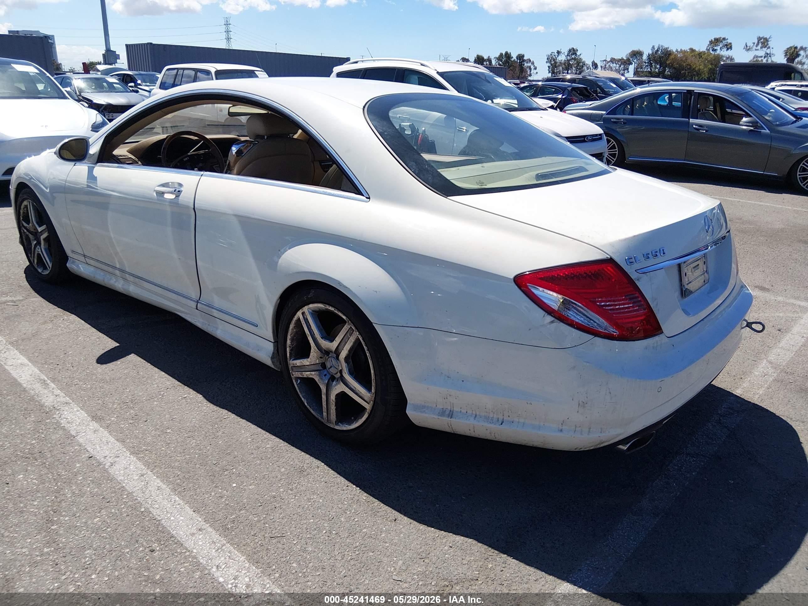 2007 Mercedes-benz Cl 550   Белый vin: WDDEJ71X07A007323