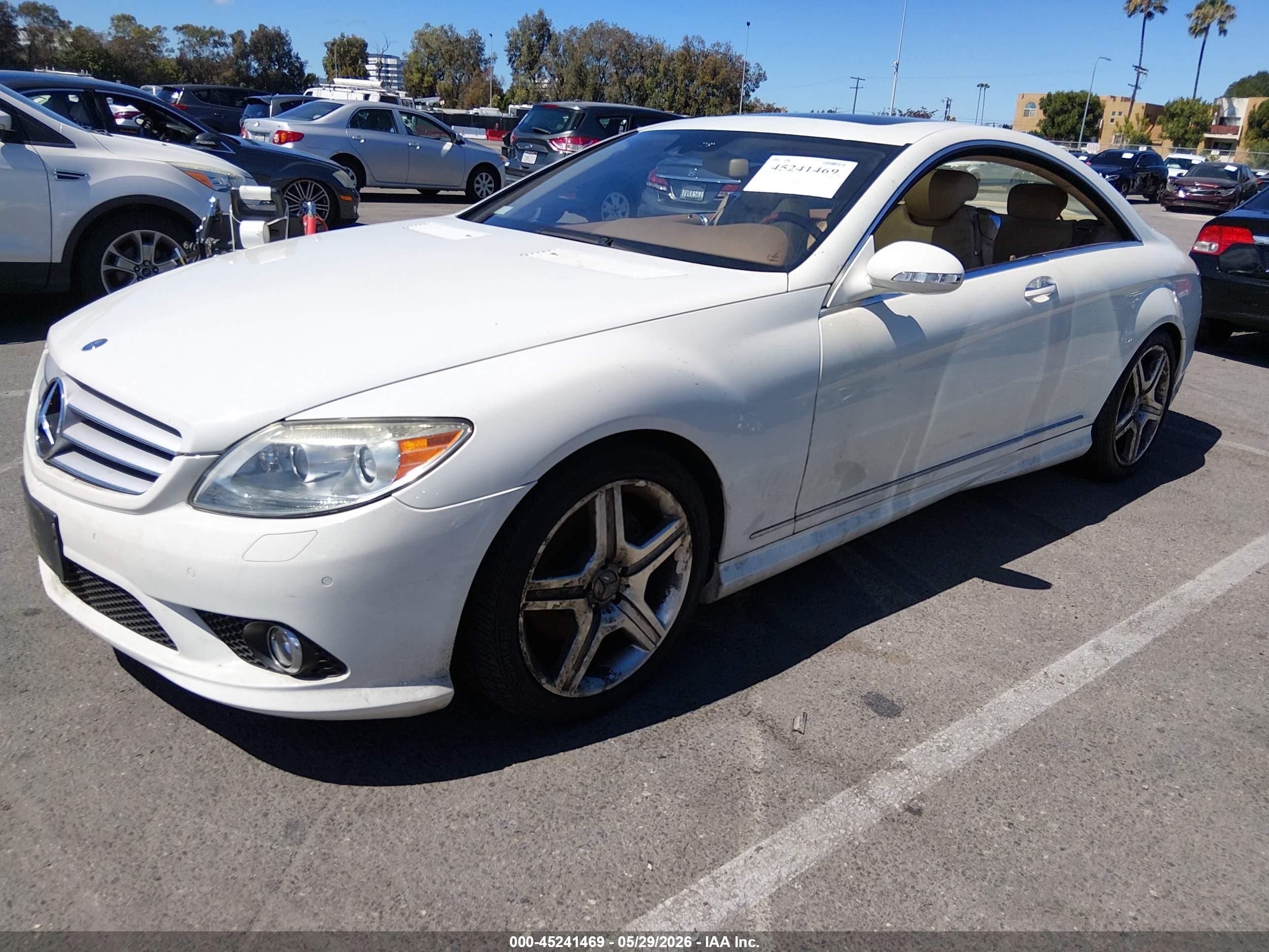 2007 Mercedes-benz Cl 550   Белый vin: WDDEJ71X07A007323