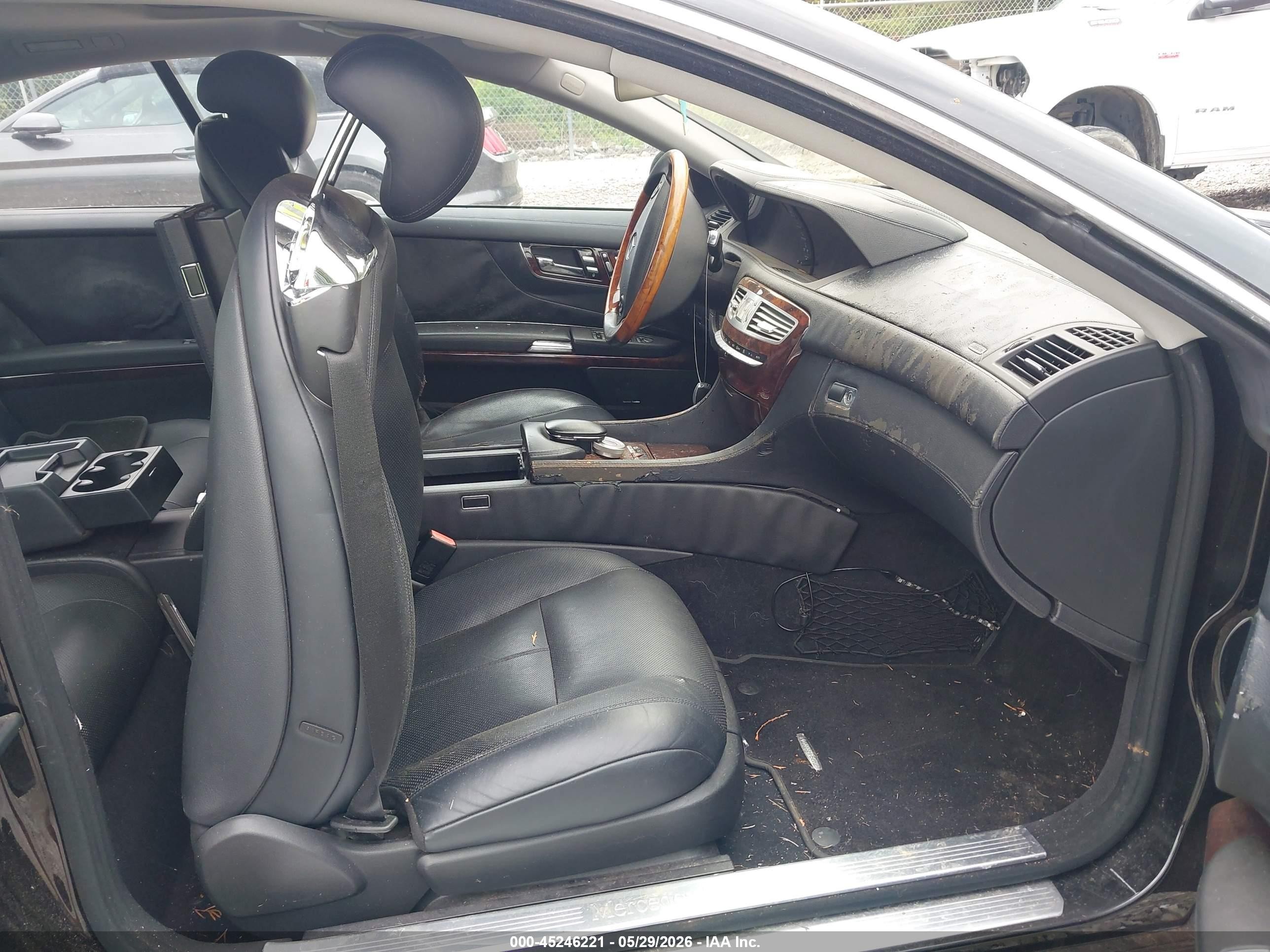 2008 Mercedes-benz Cl 550   Black vin: WDDEJ71X18A012838