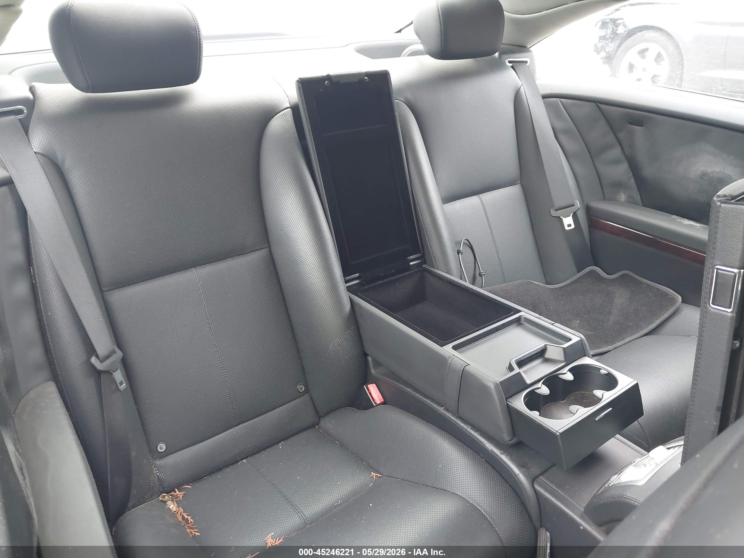 2008 Mercedes-benz Cl 550   Black vin: WDDEJ71X18A012838