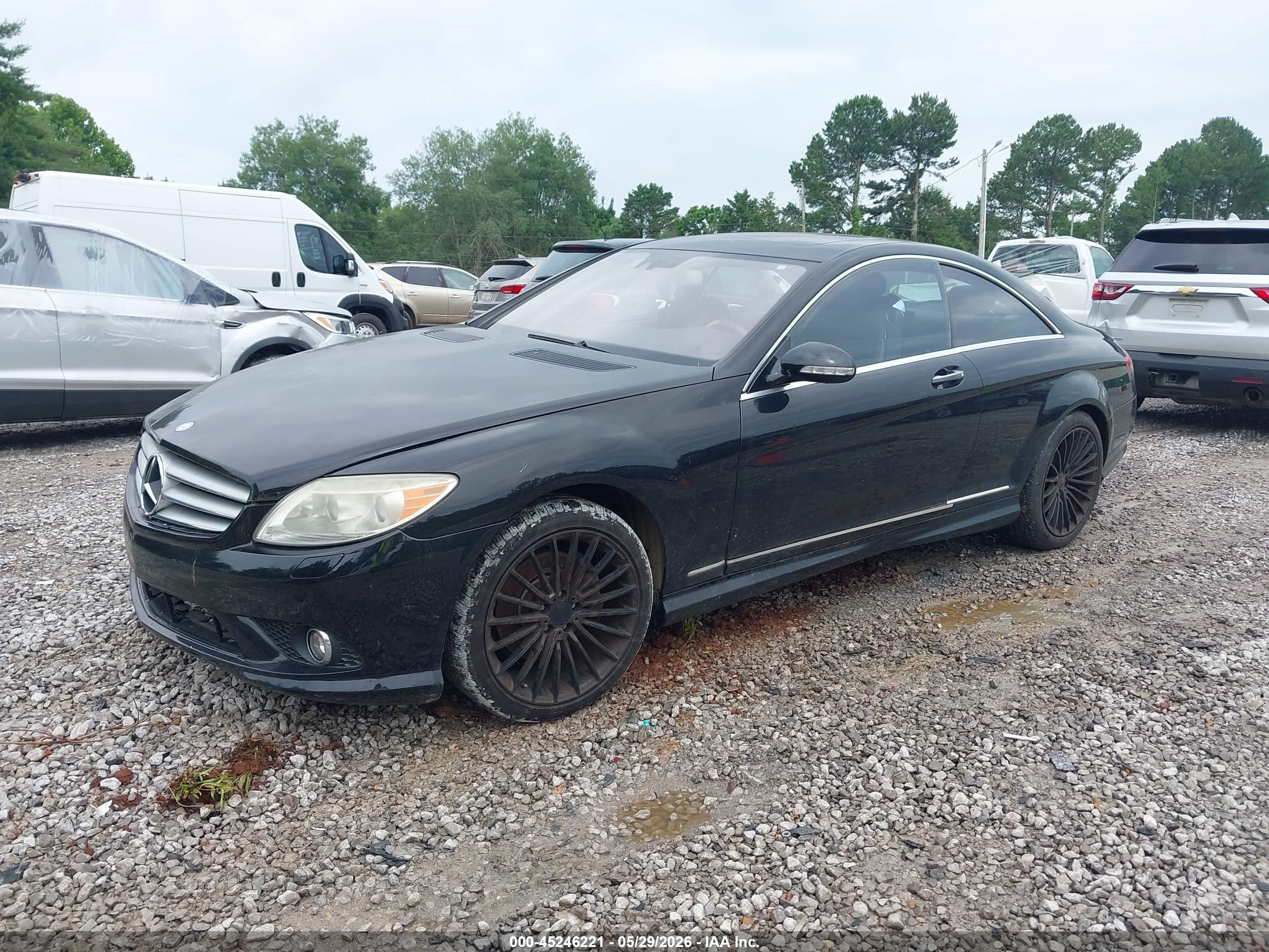 2008 Mercedes-benz Cl 550   Black vin: WDDEJ71X18A012838