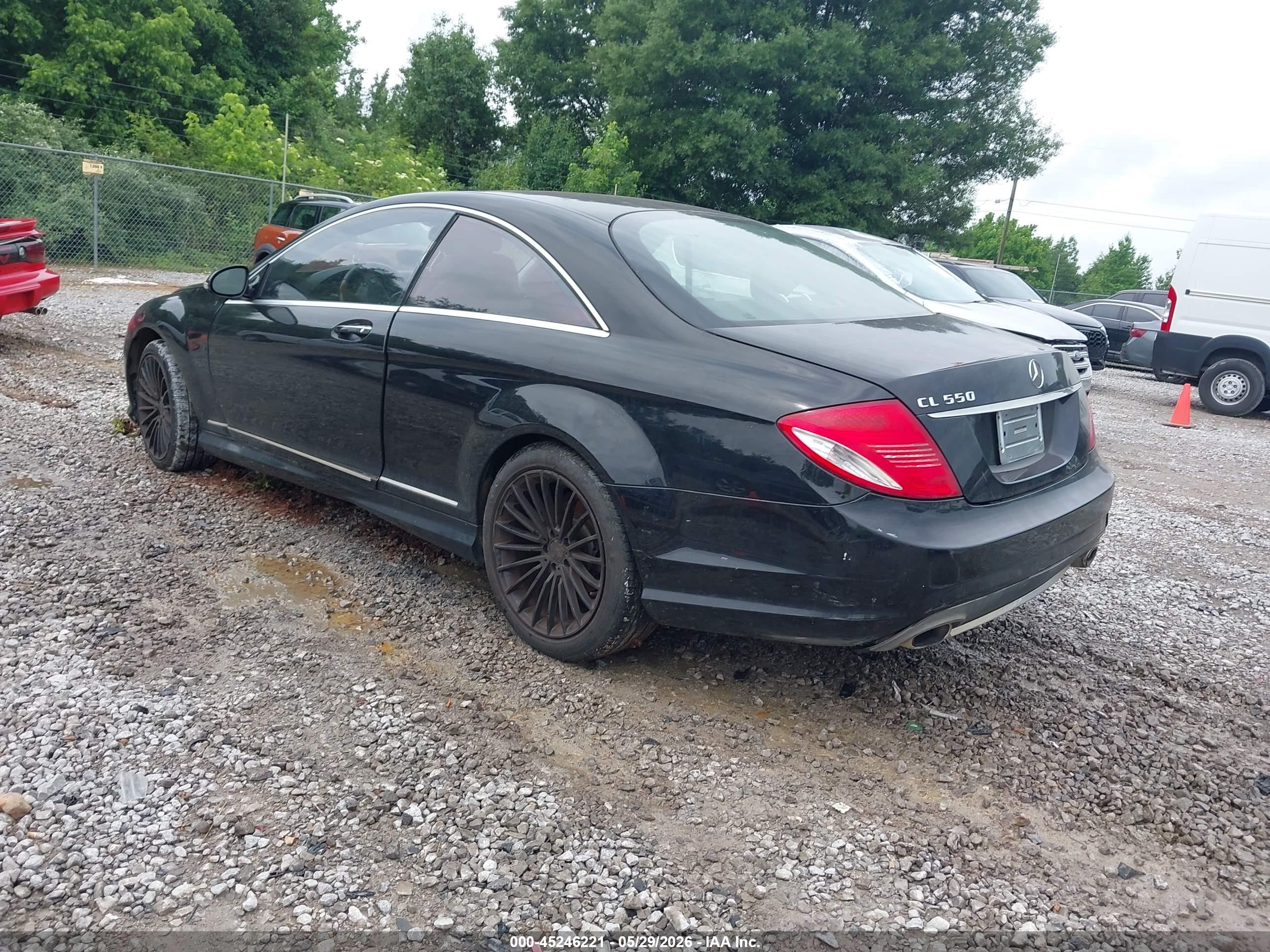 2008 Mercedes-benz Cl 550   Black vin: WDDEJ71X18A012838