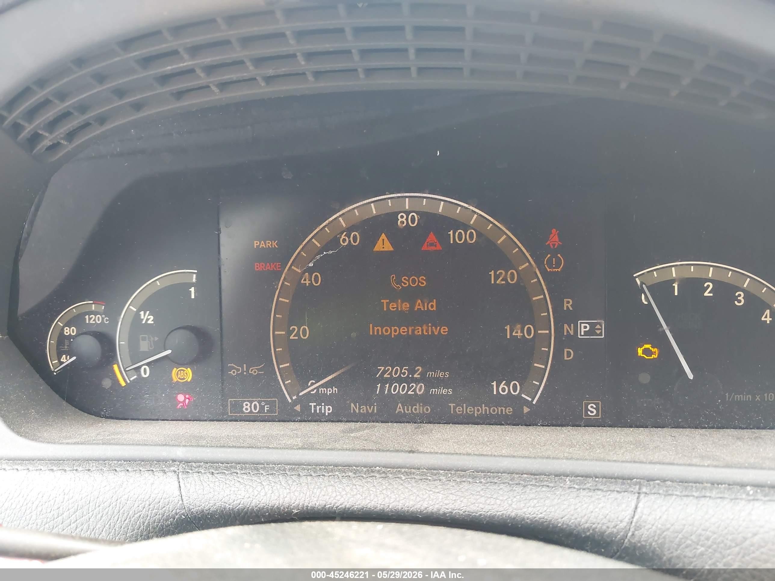 2008 Mercedes-benz Cl 550   Black vin: WDDEJ71X18A012838