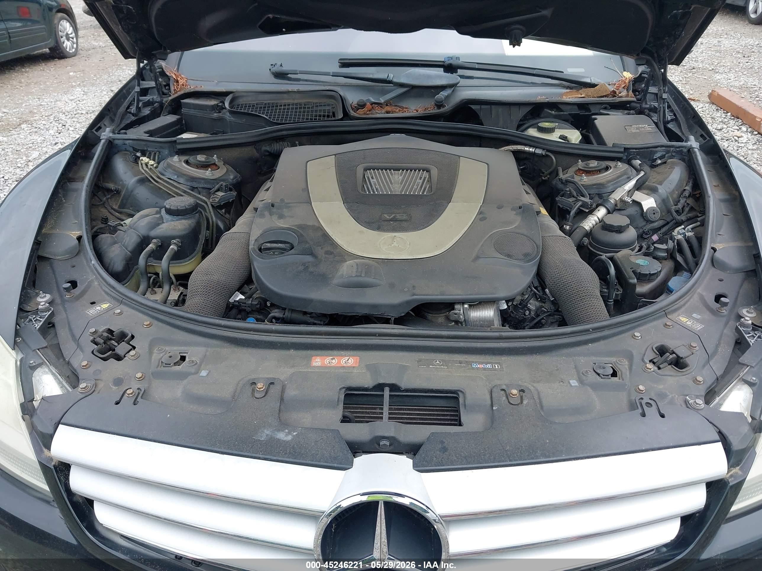 2008 Mercedes-benz Cl 550   Black vin: WDDEJ71X18A012838