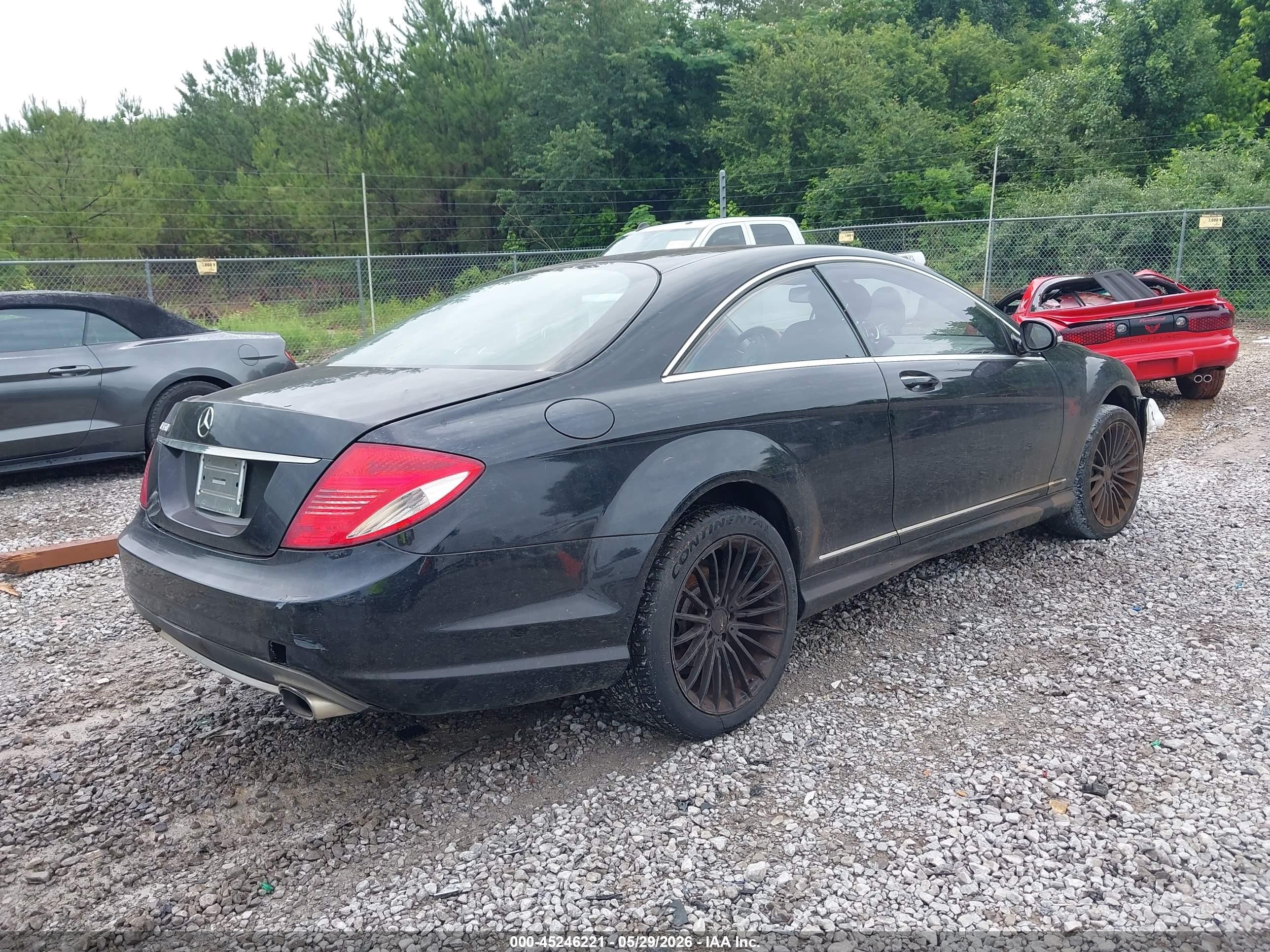 2008 Mercedes-benz Cl 550   Black vin: WDDEJ71X18A012838