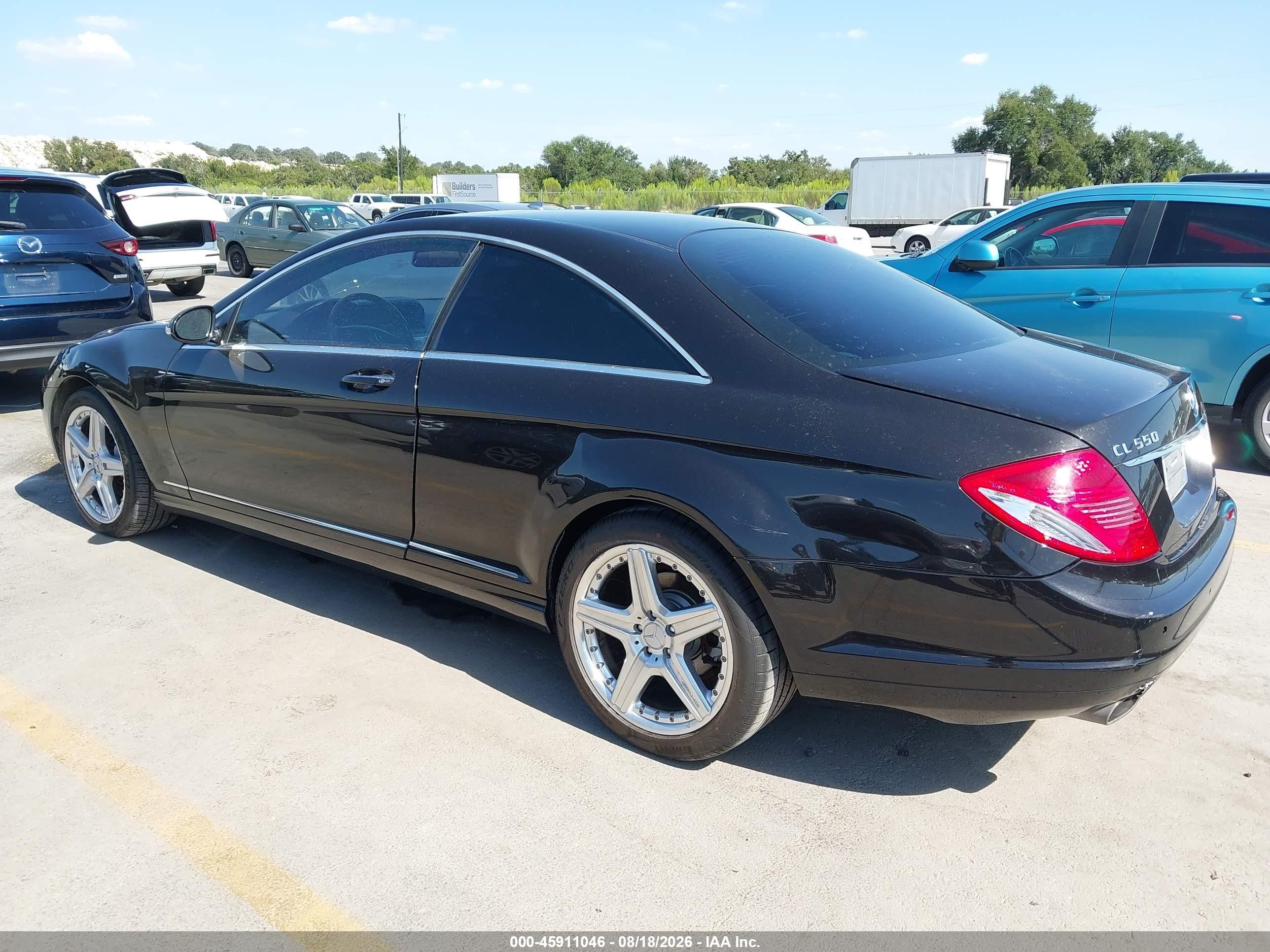 2007 Mercedes-benz Cl 550   Black vin: WDDEJ71X27A001846