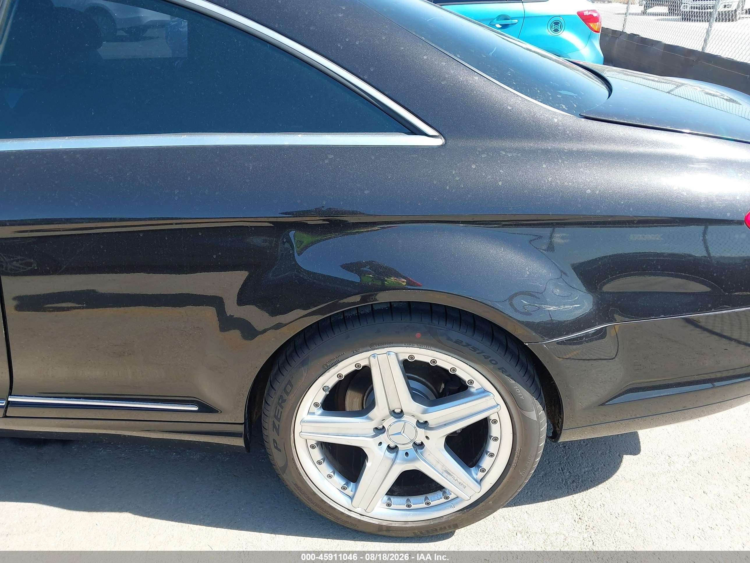 2007 Mercedes-benz Cl 550   Black vin: WDDEJ71X27A001846