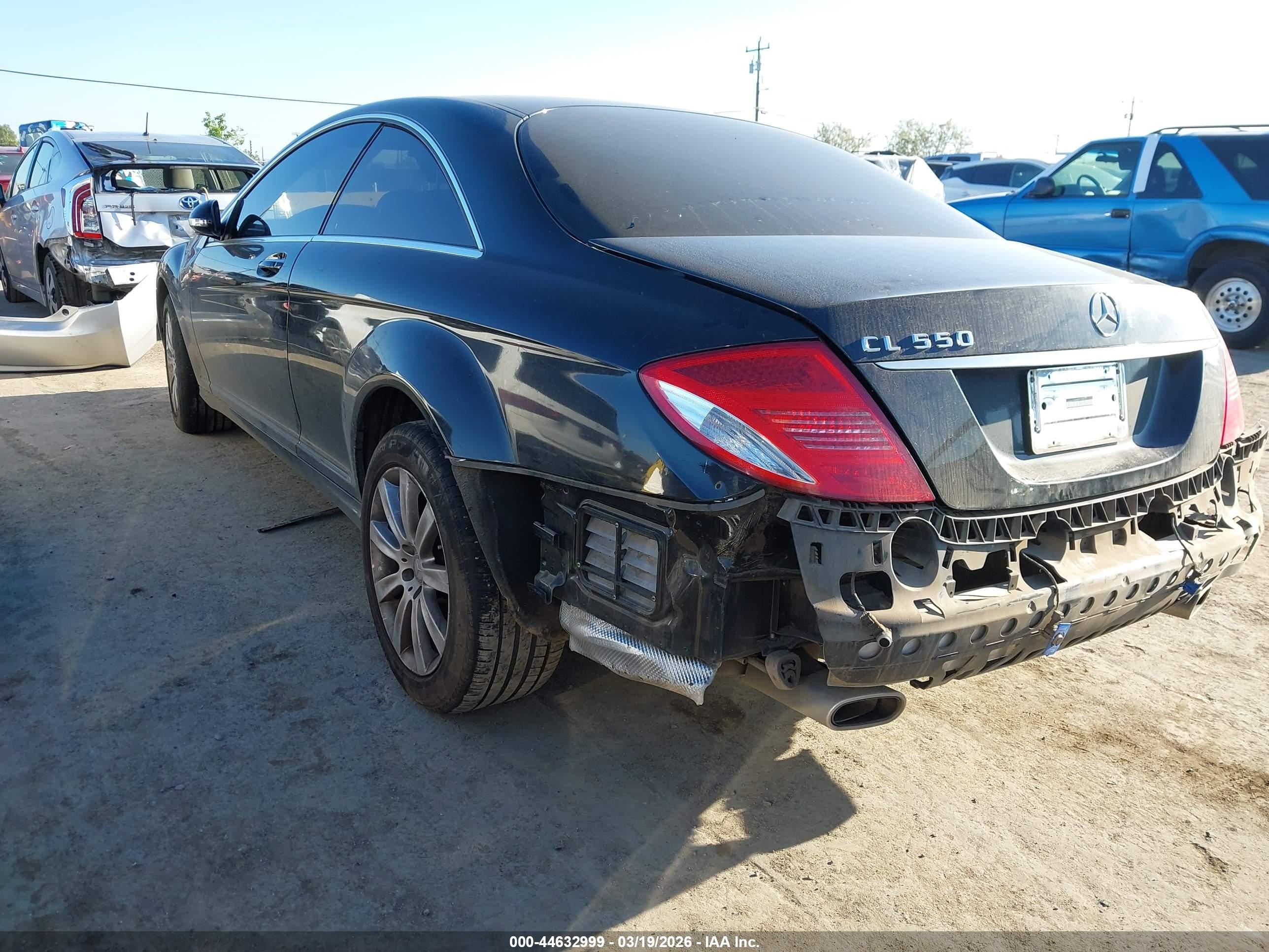 2008 Mercedes-benz Cl 550   Black vin: WDDEJ71X28A011150