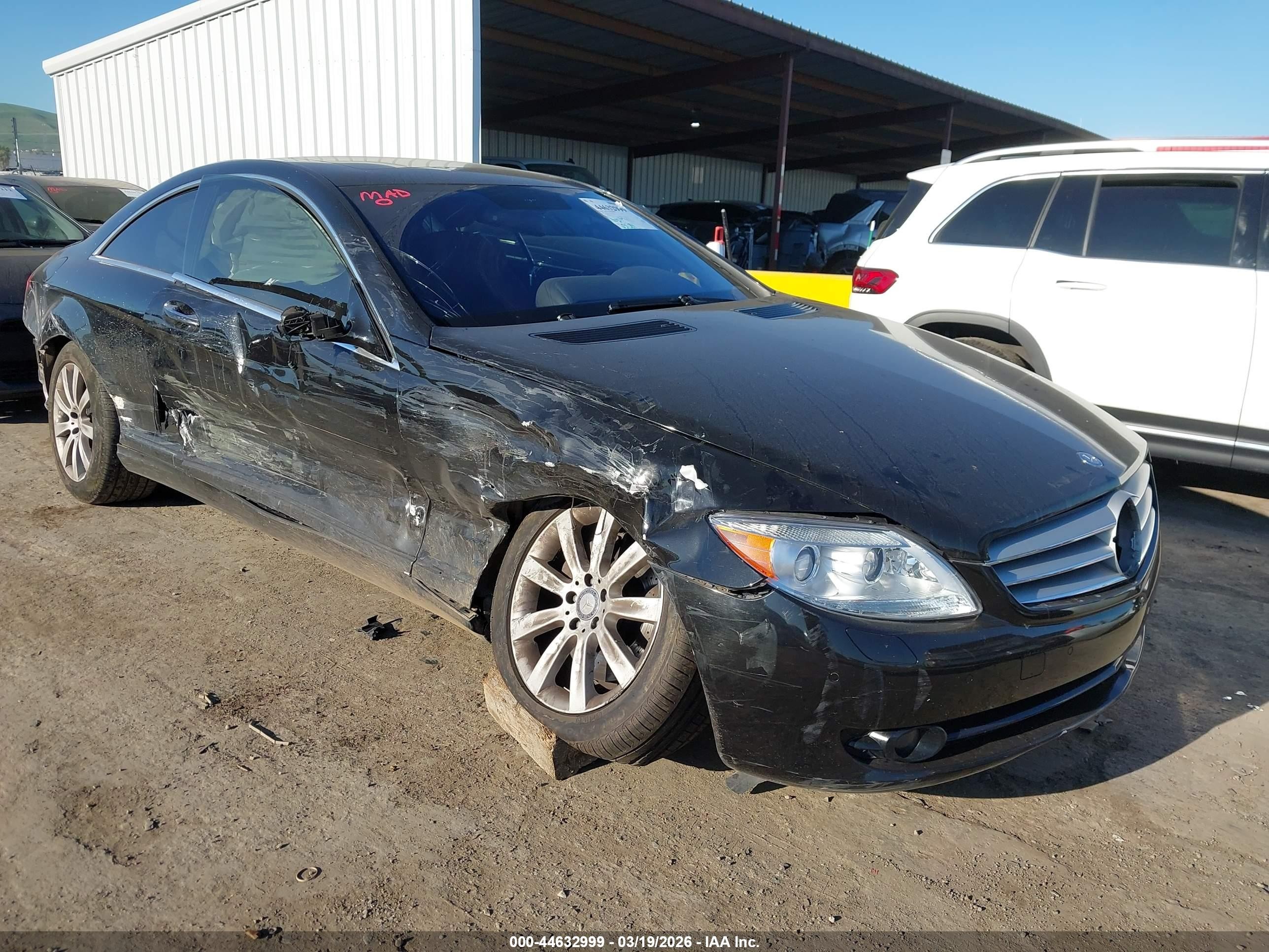 2008 Mercedes-benz Cl 550   Black vin: WDDEJ71X28A011150