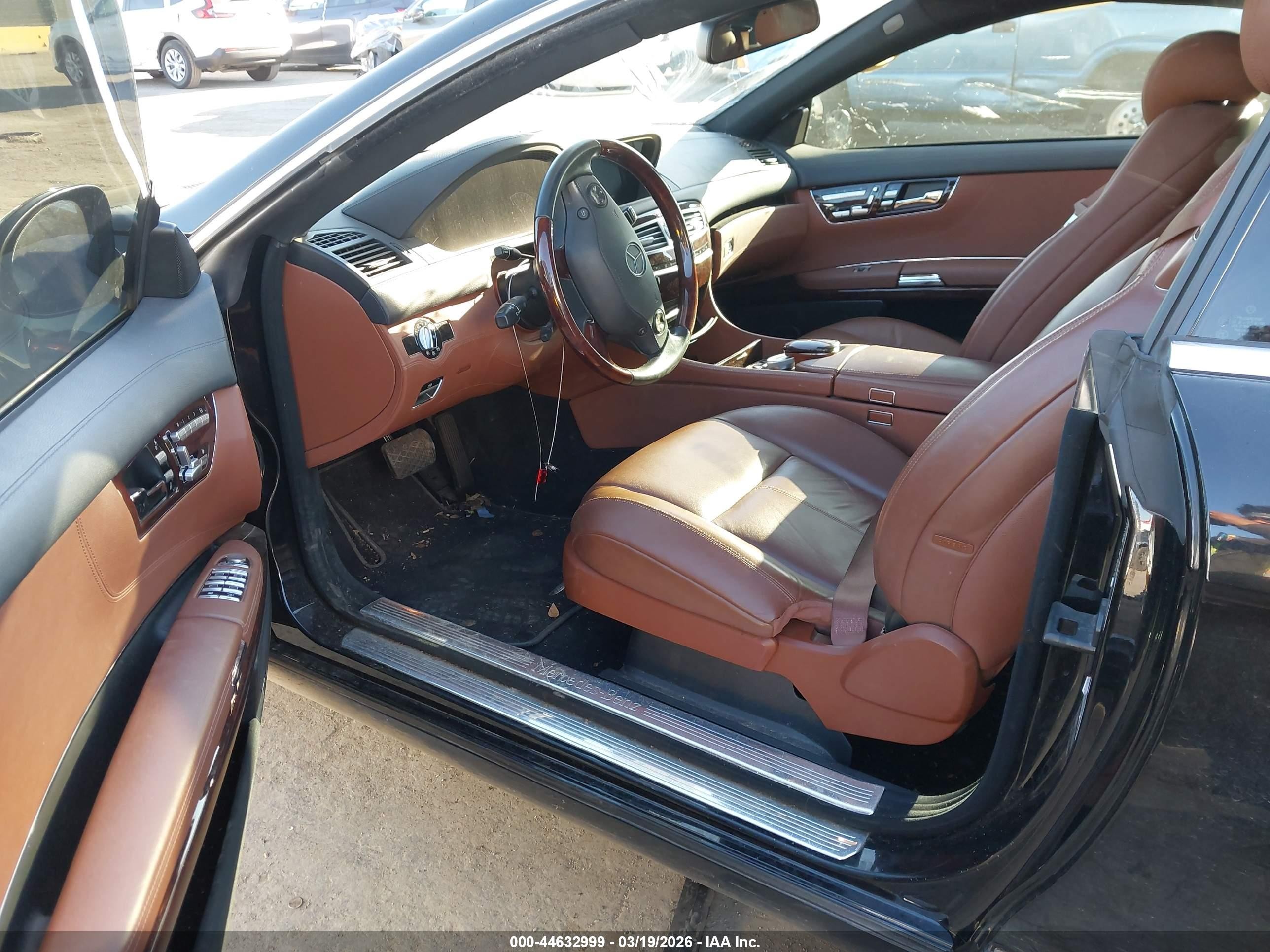 2008 Mercedes-benz Cl 550   Black vin: WDDEJ71X28A011150