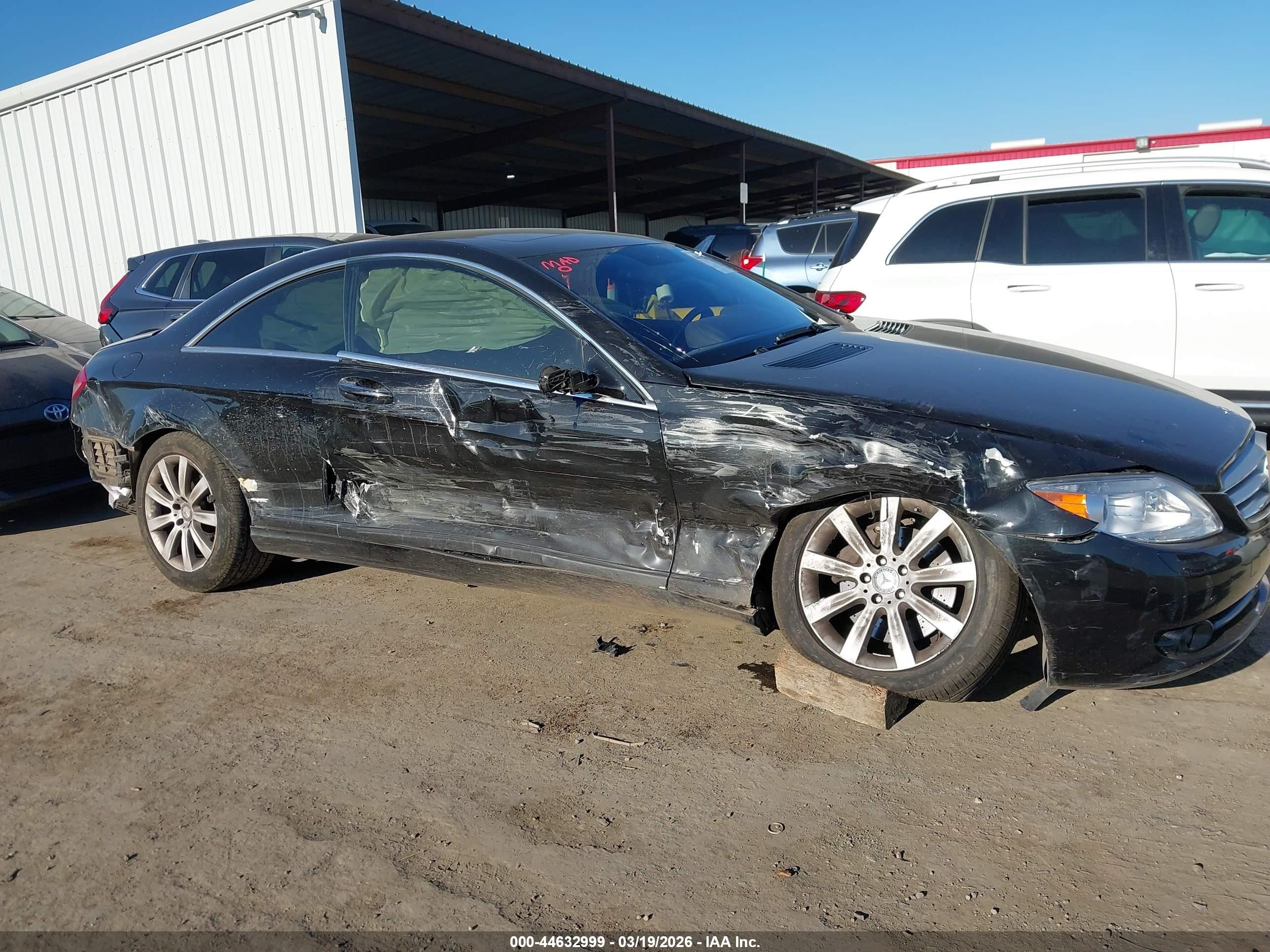 2008 Mercedes-benz Cl 550   Black vin: WDDEJ71X28A011150