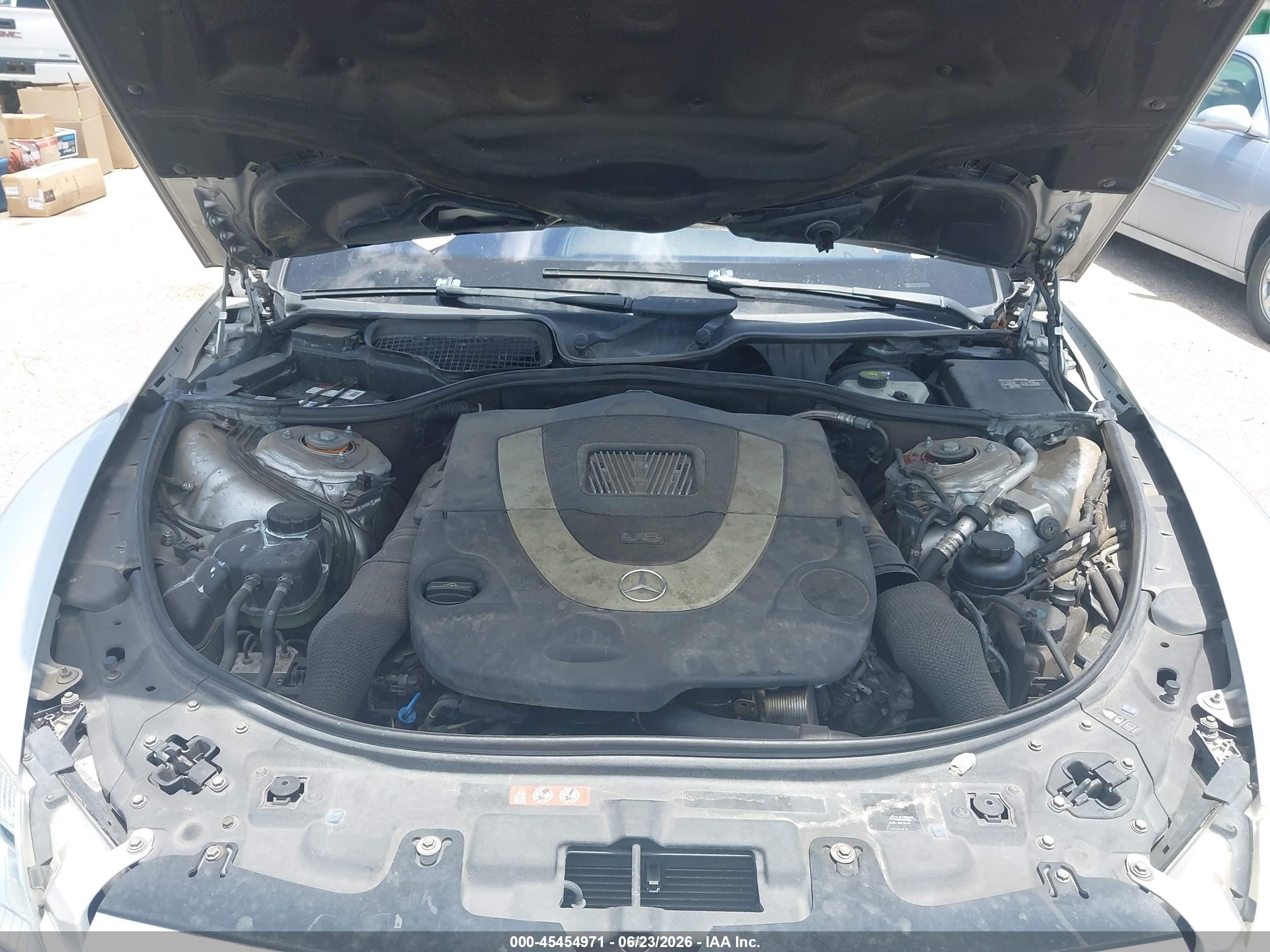 2008 Mercedes-benz Cl 550 Silver vin: WDDEJ71X28A017563