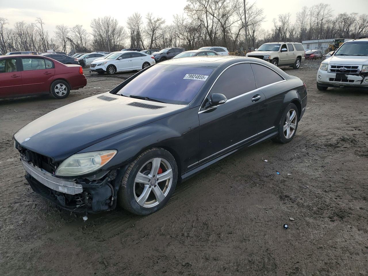 2008 Mercedes-benz Cl 550 Black vin: WDDEJ71X28A017692