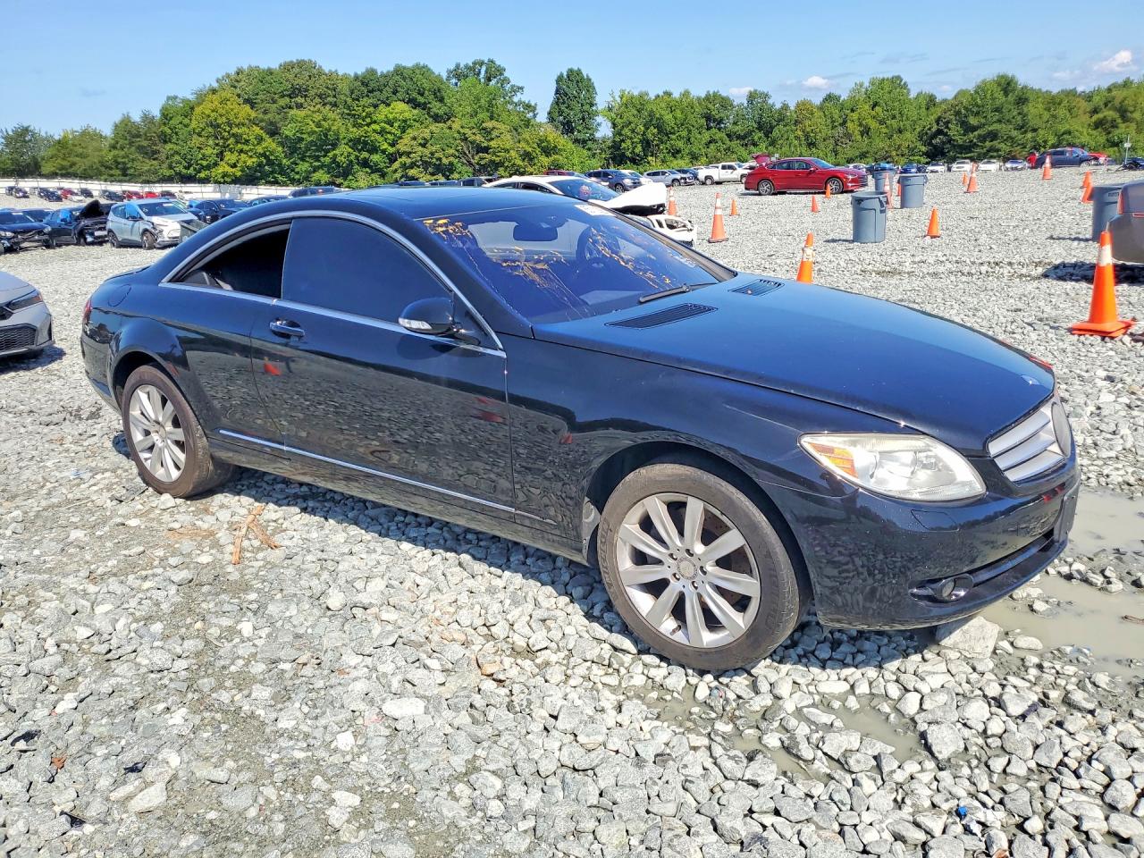 2008 Mercedes-benz Cl 550 Black vin: WDDEJ71X38A012713