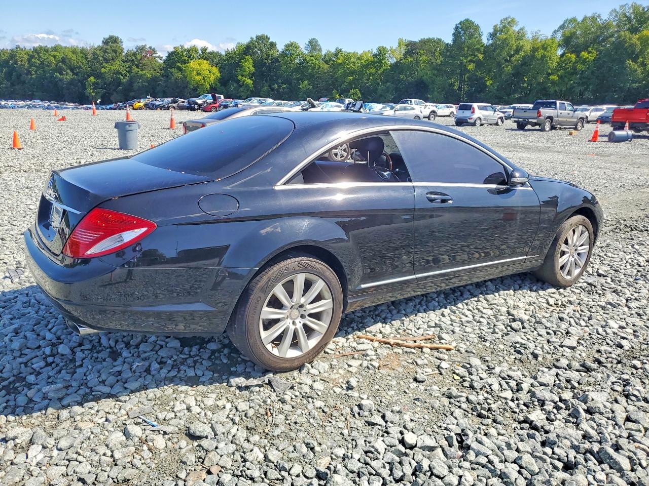 2008 Mercedes-benz Cl 550 Black vin: WDDEJ71X38A012713