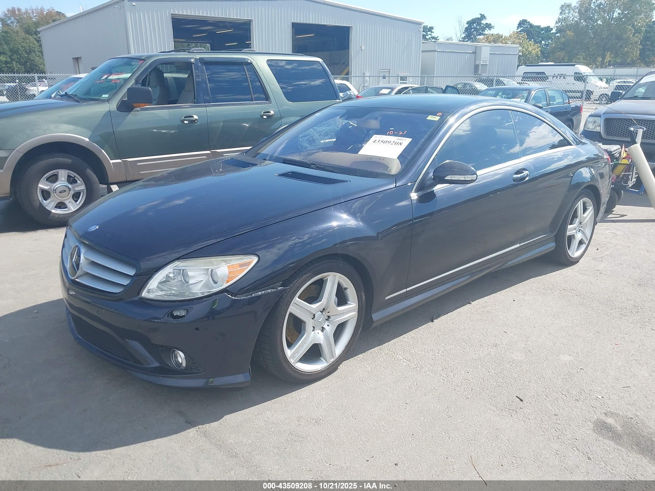 2008 Mercedes-benz Cl 550   Черный vin: WDDEJ71X38A012792