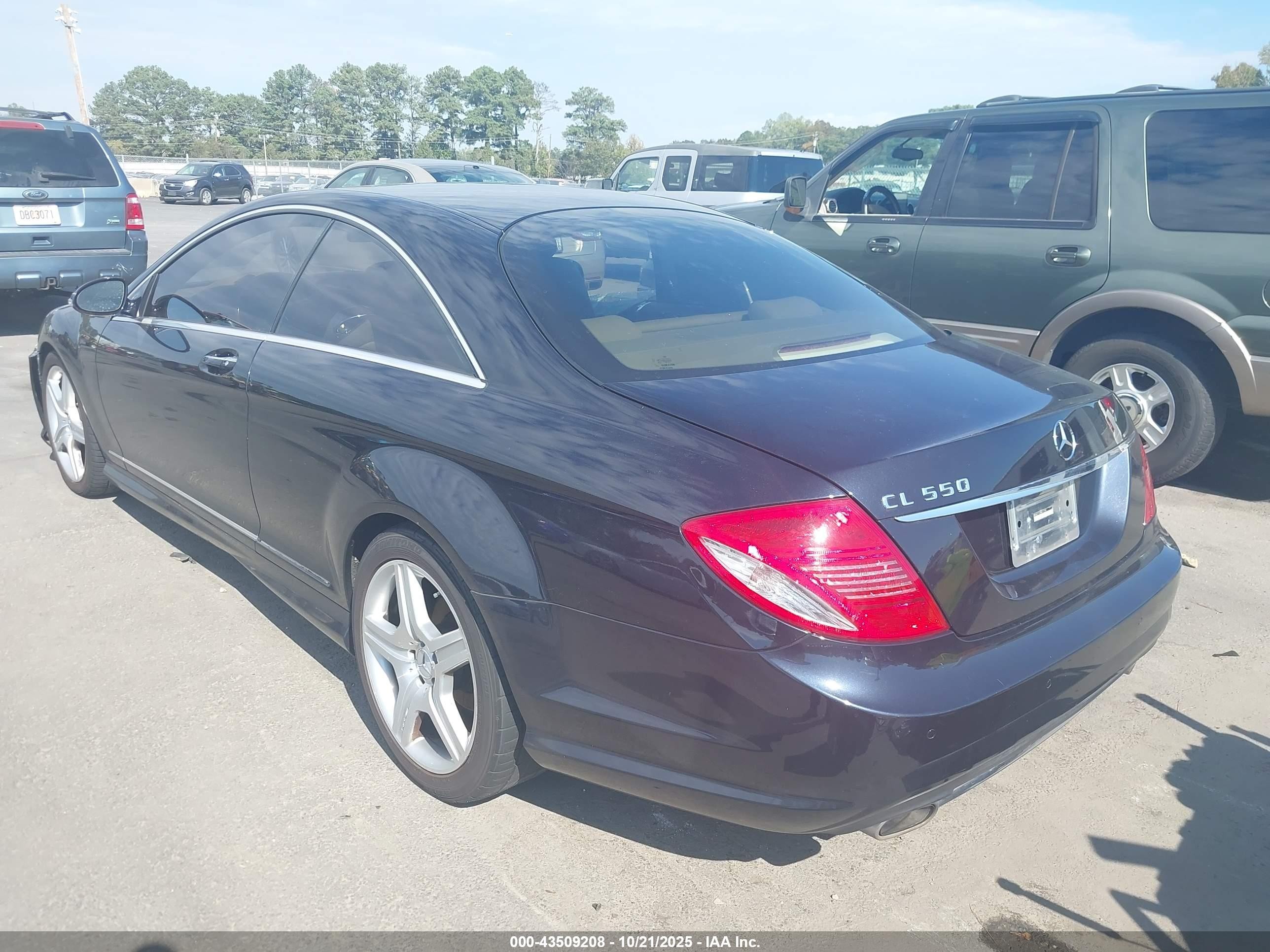 2008 Mercedes-benz Cl 550   Черный vin: WDDEJ71X38A012792