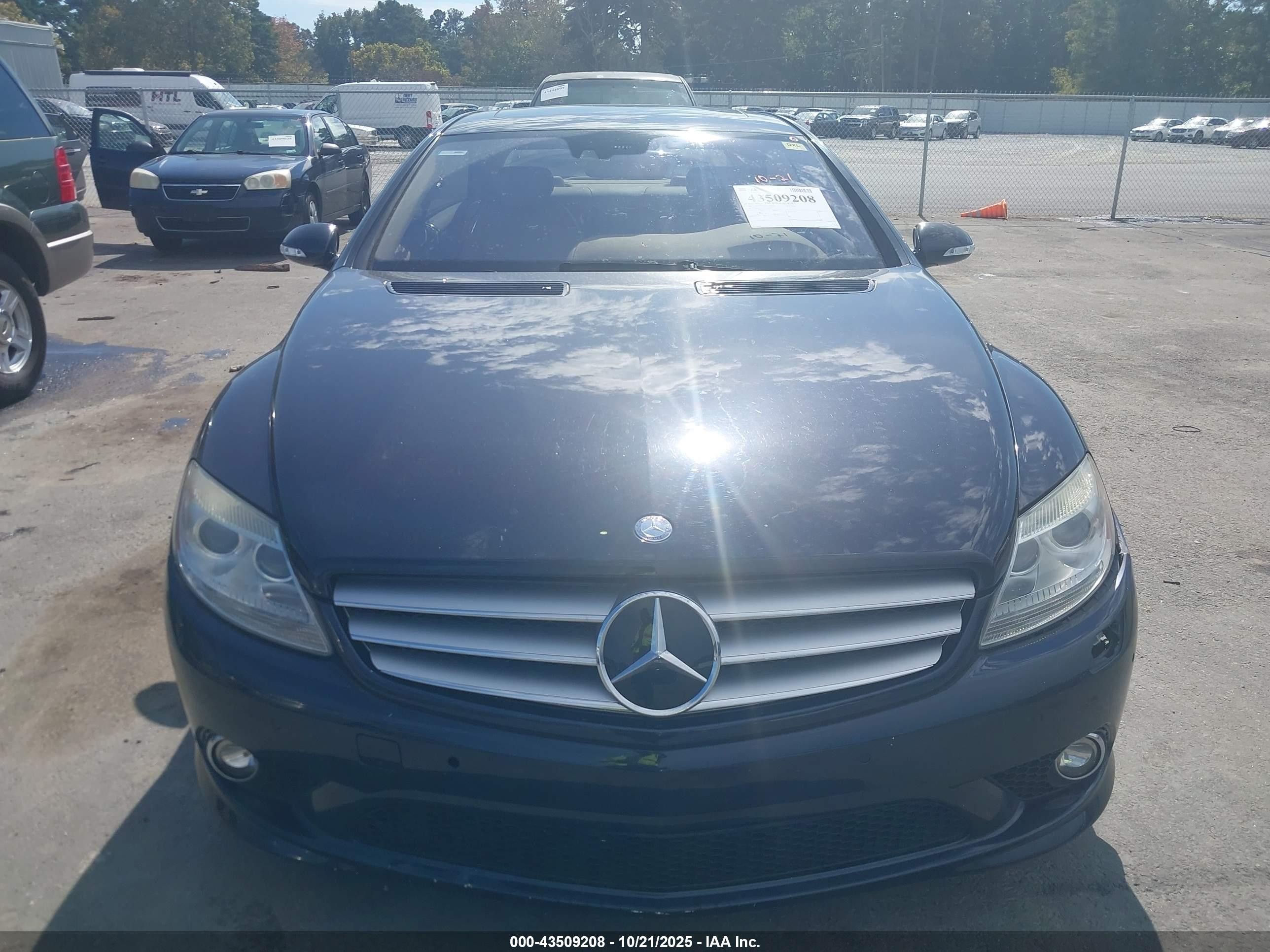 2008 Mercedes-benz Cl 550   Черный vin: WDDEJ71X38A012792