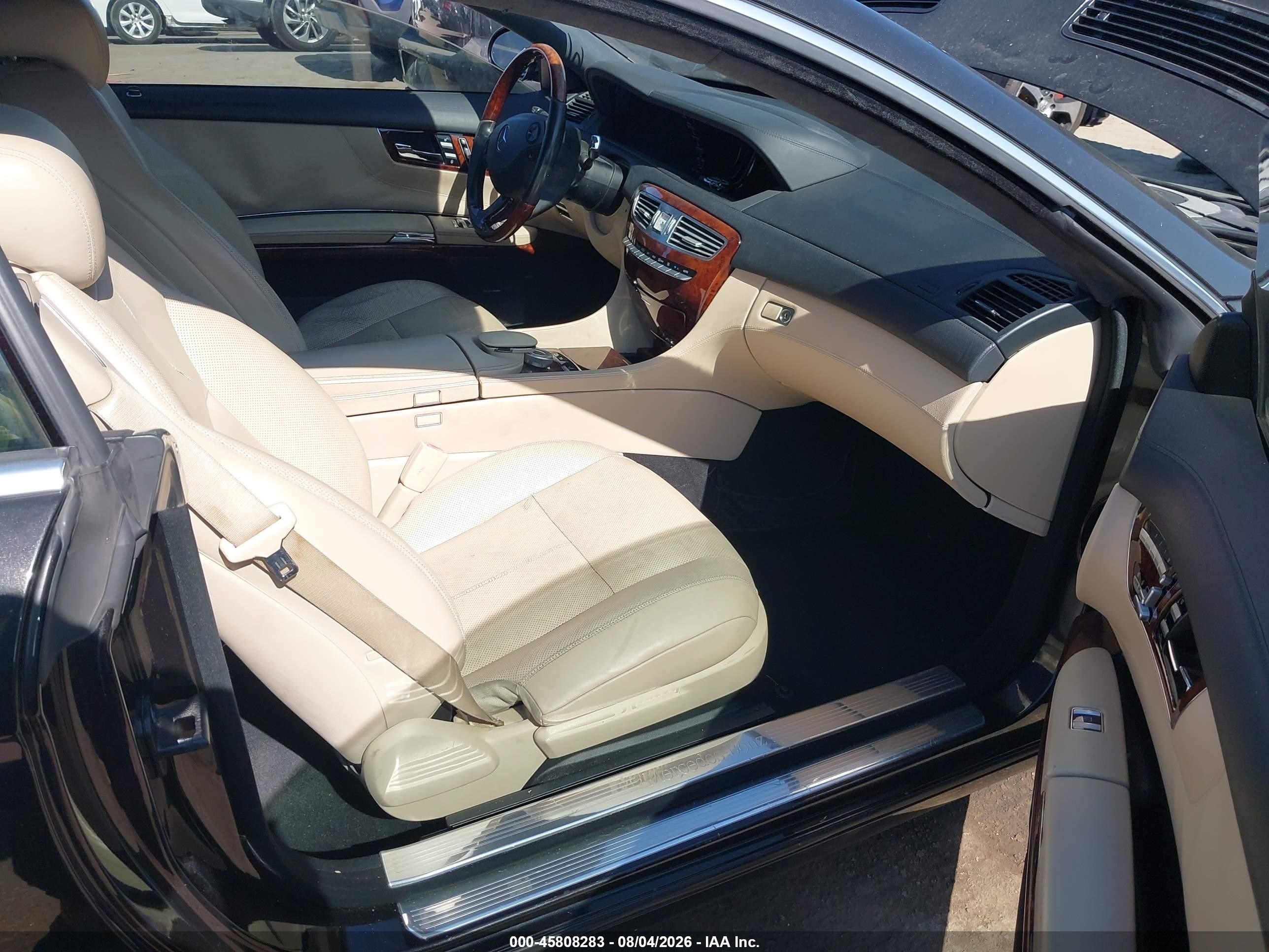2007 Mercedes-benz Cl 550   Black vin: WDDEJ71X47A001556