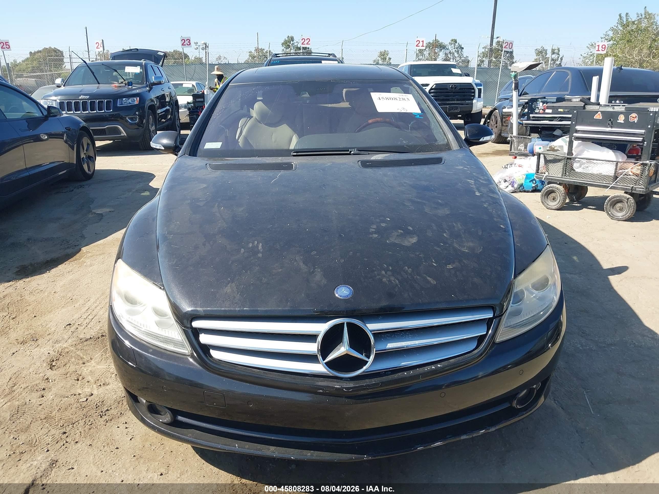 2007 Mercedes-benz Cl 550   Black vin: WDDEJ71X47A001556