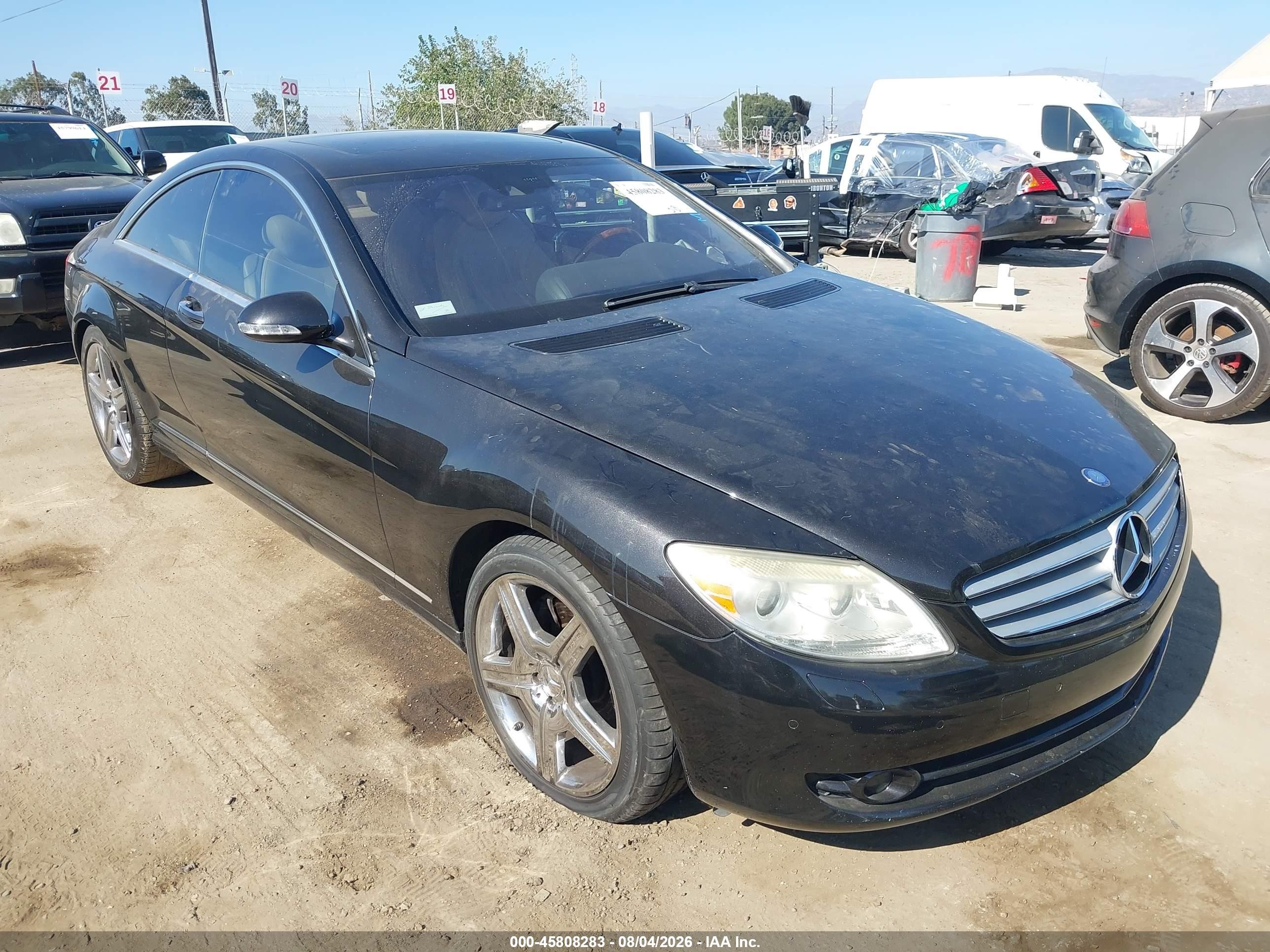 2007 Mercedes-benz Cl 550   Черный vin: WDDEJ71X47A001556