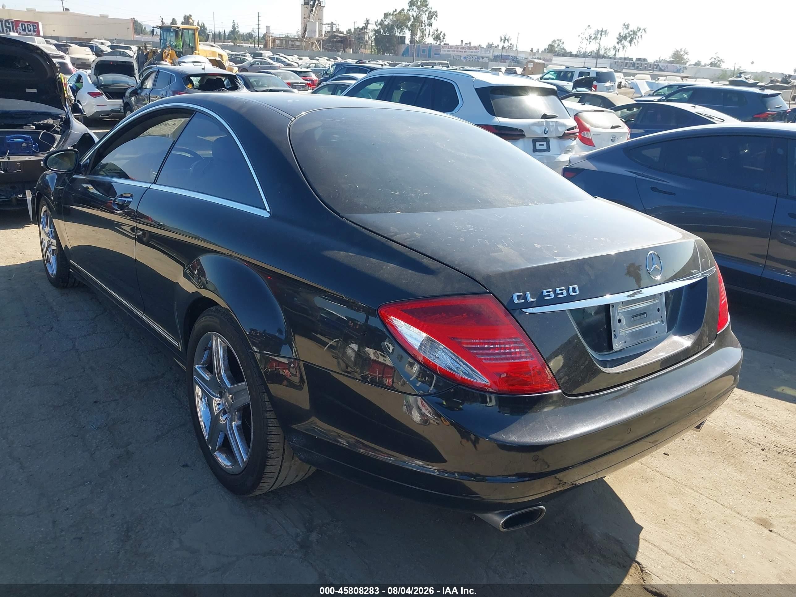 2007 Mercedes-benz Cl 550   Black vin: WDDEJ71X47A001556