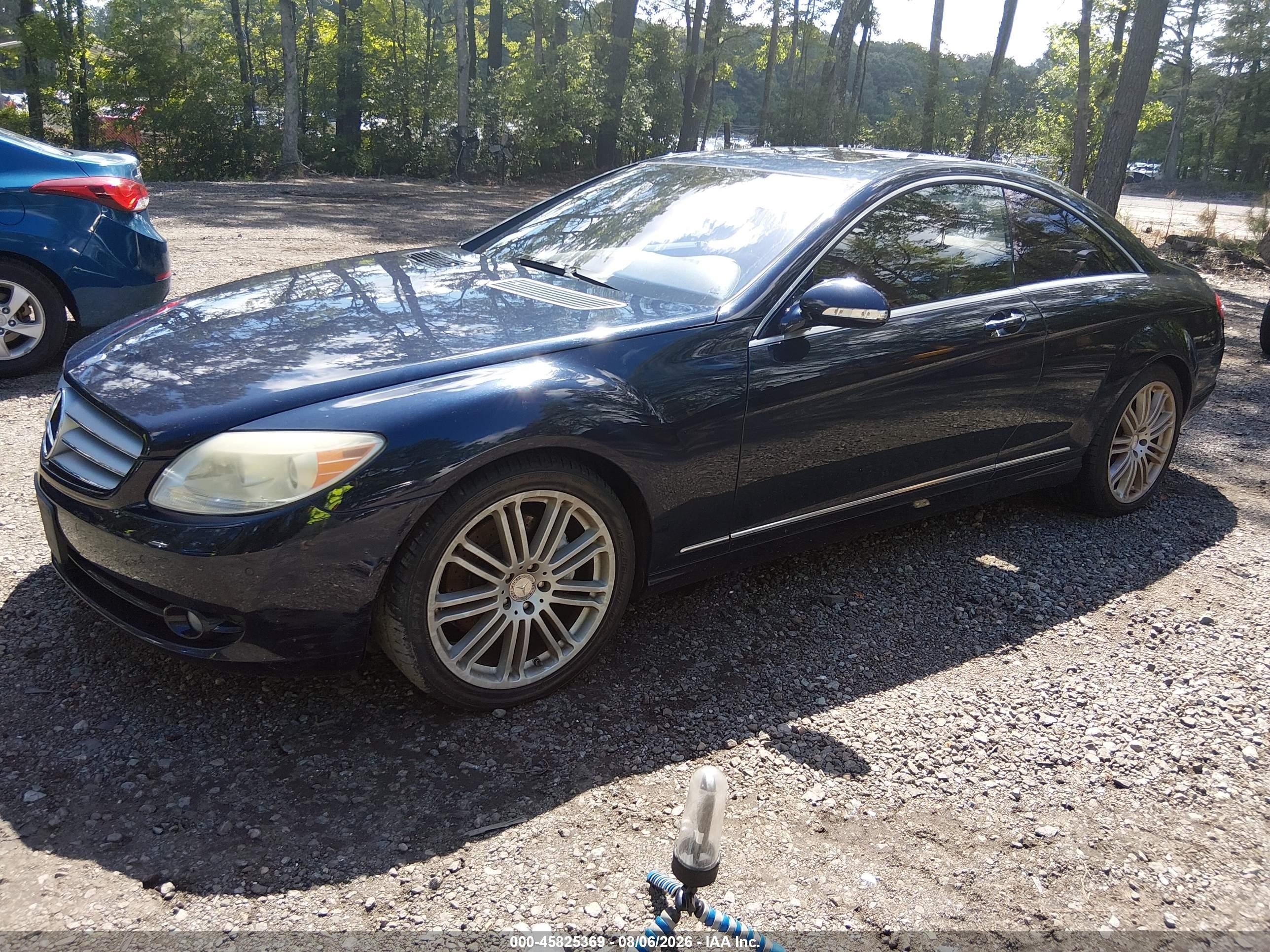 2008 Mercedes-benz Cl 550   Blue vin: WDDEJ71X68A010261