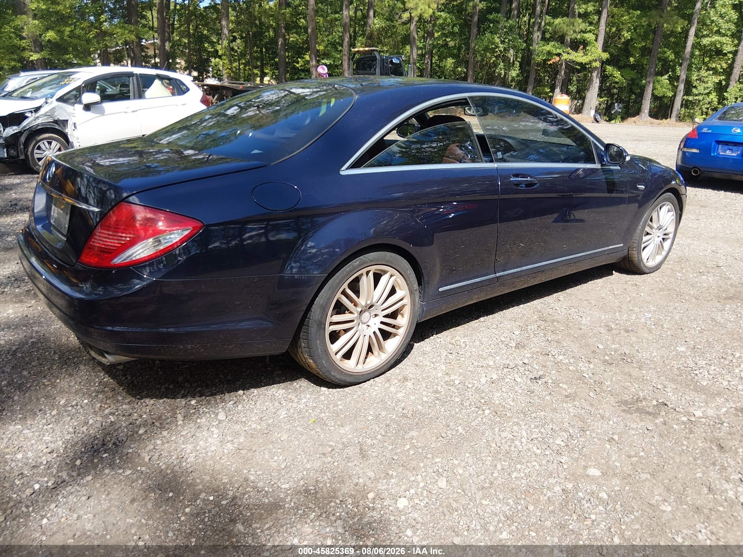 2008 Mercedes-benz Cl 550   Blue vin: WDDEJ71X68A010261