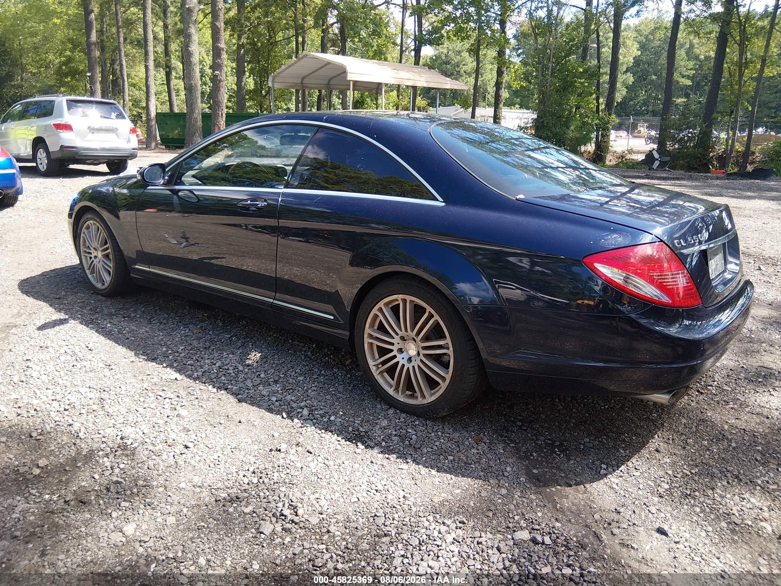 2008 Mercedes-benz Cl 550   Blue vin: WDDEJ71X68A010261