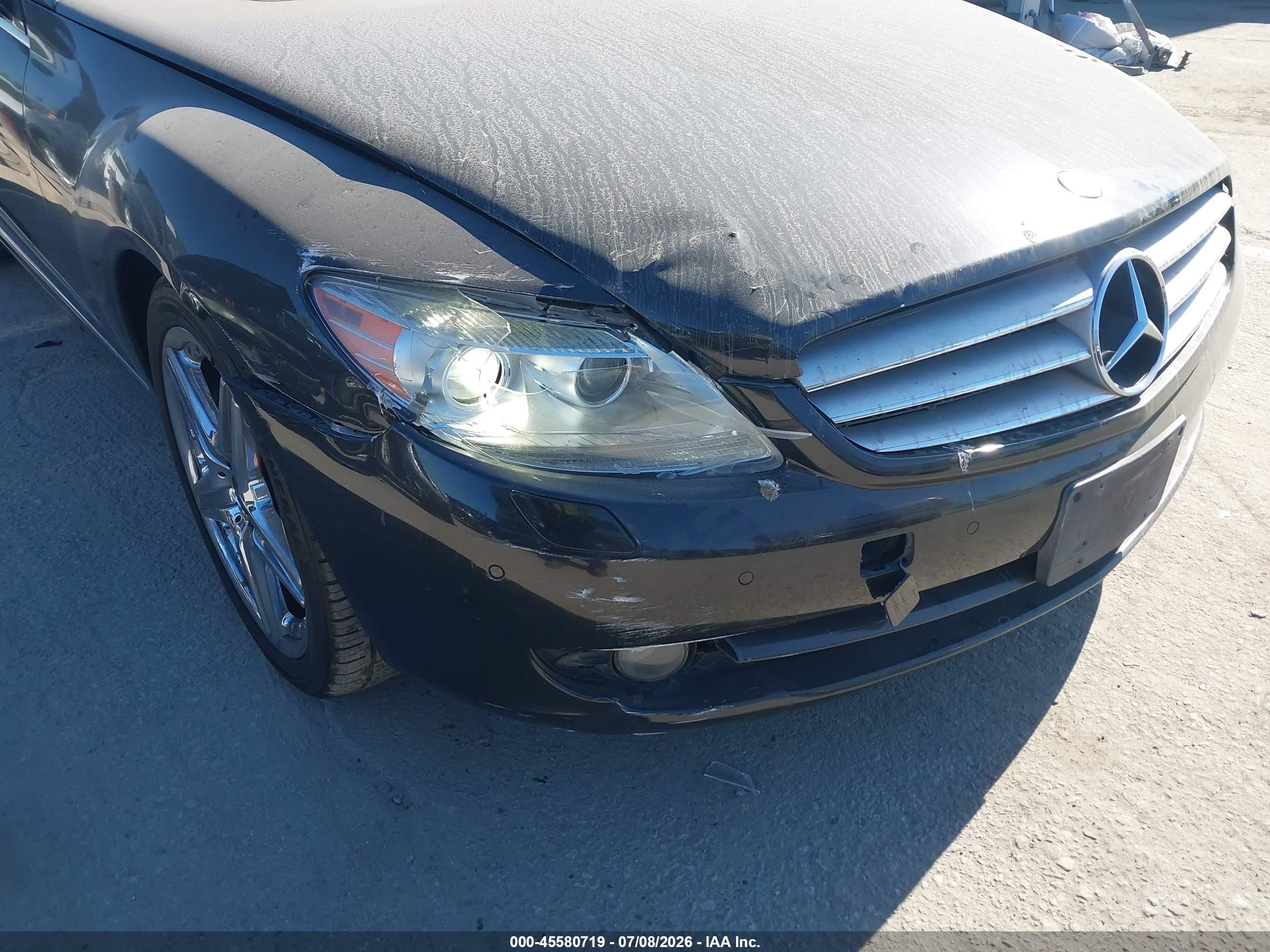 2007 Mercedes-benz Cl 550 Черный vin: WDDEJ71X77A001924