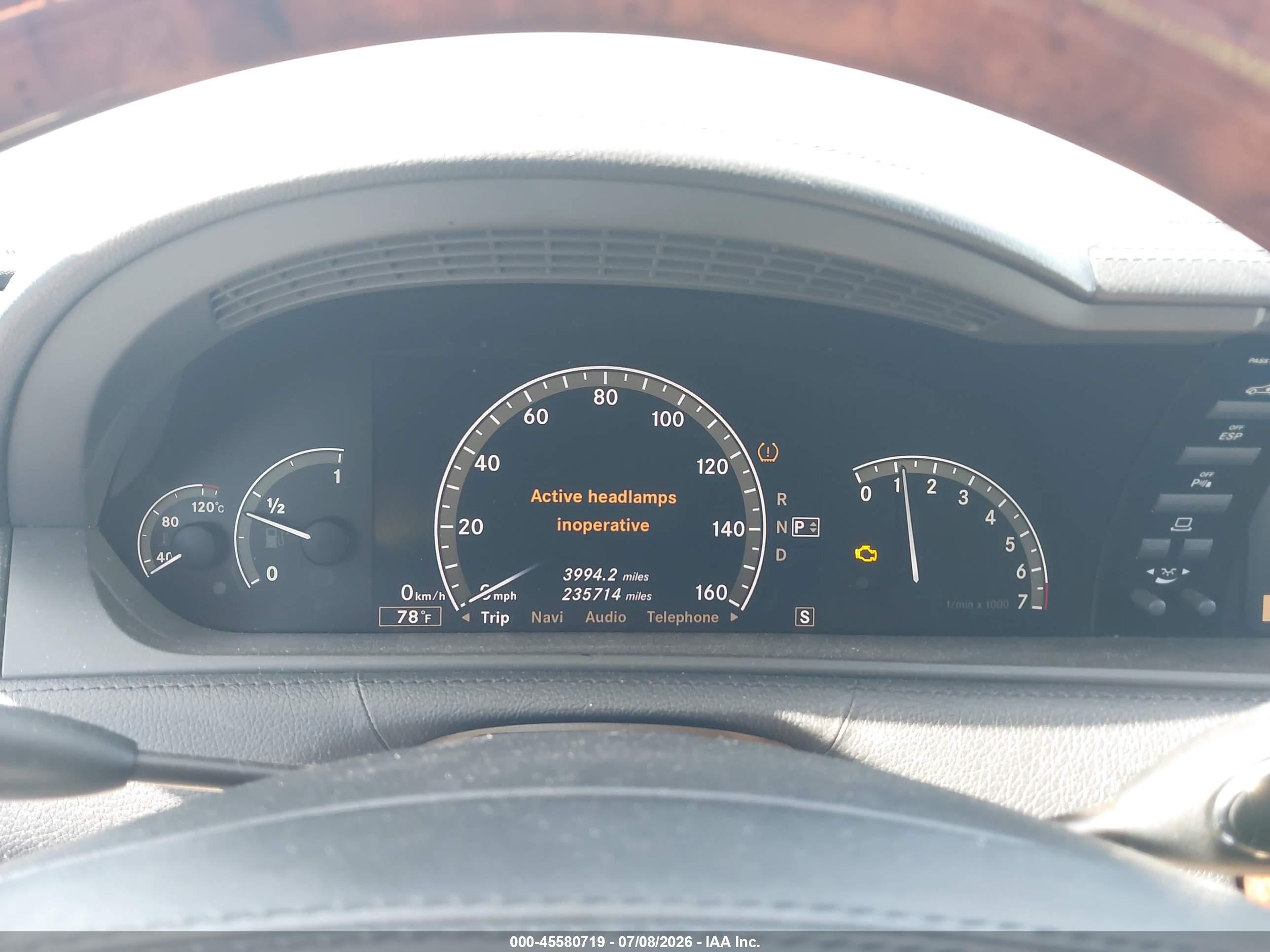 2007 Mercedes-benz Cl 550 Черный vin: WDDEJ71X77A001924