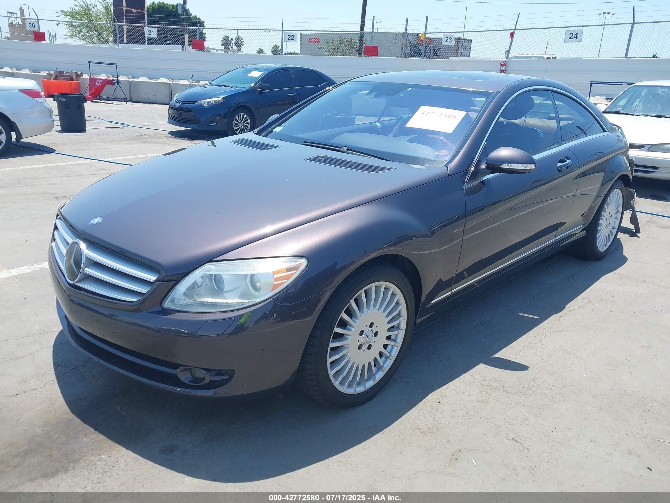 2007 Mercedes-benz Cl 550   Black vin: WDDEJ71X77A007853