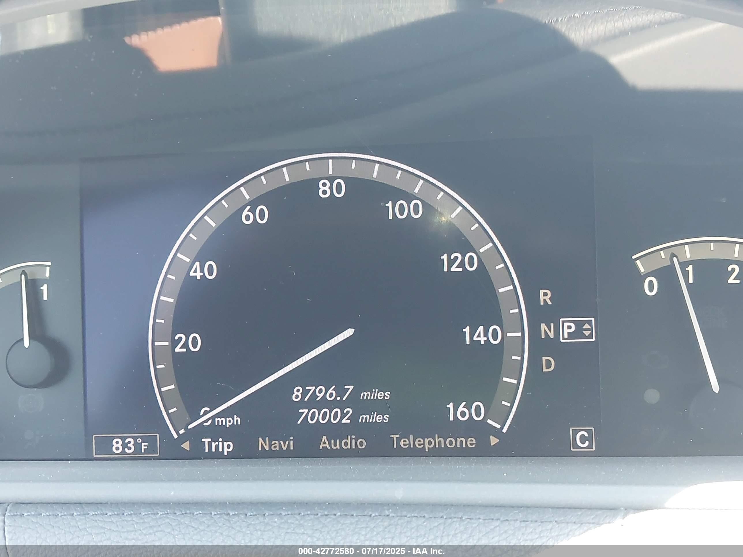 2007 Mercedes-benz Cl 550   Black vin: WDDEJ71X77A007853