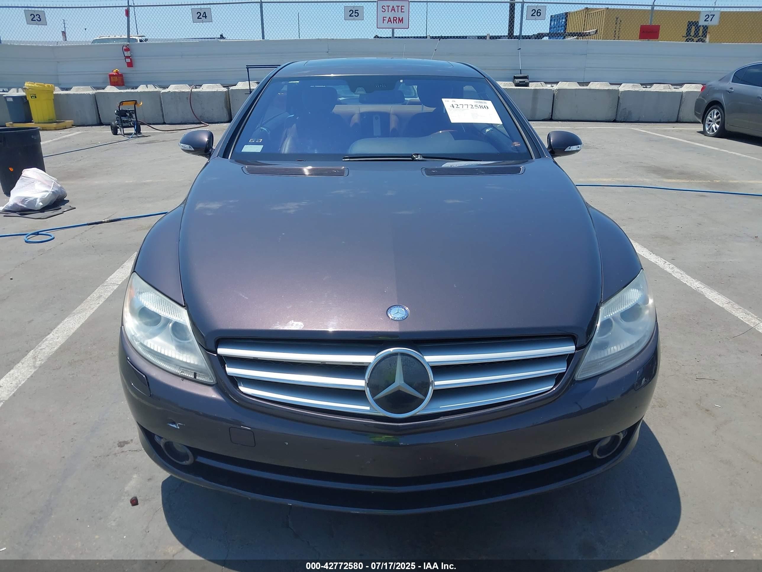 2007 Mercedes-benz Cl 550   Black vin: WDDEJ71X77A007853