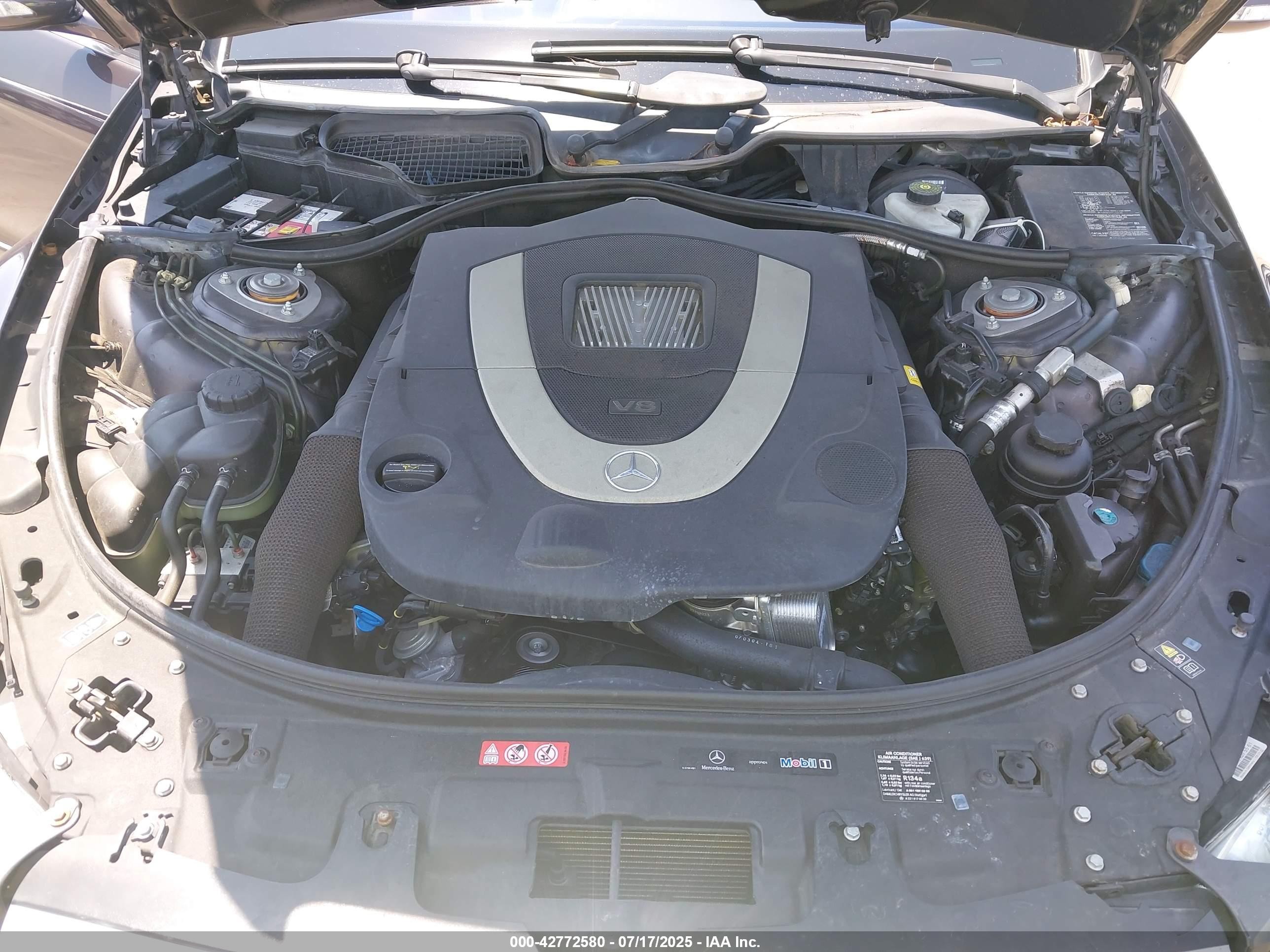 2007 Mercedes-benz Cl 550   Black vin: WDDEJ71X77A007853